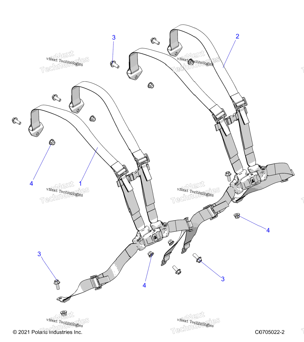 Body, Seat Belt Mounting Rear