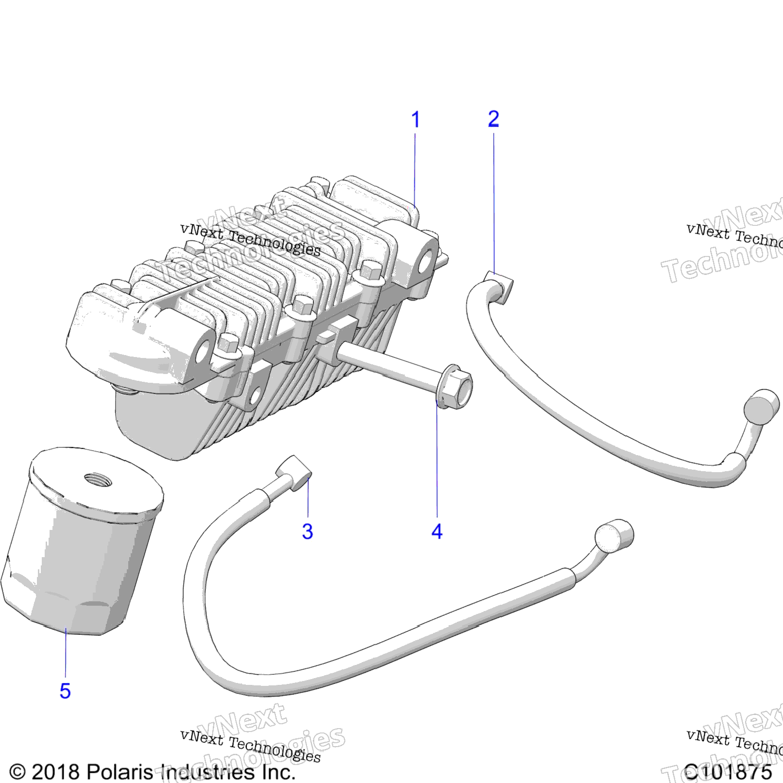 Engine, Oil Cooler & Filter