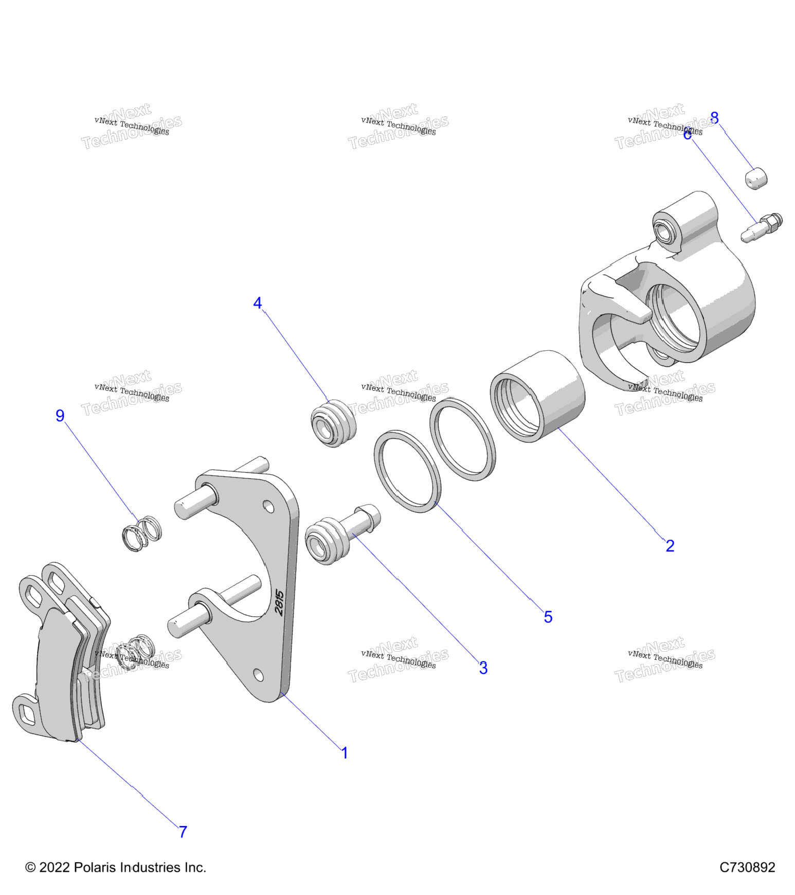 Brakes, Rear Caliper R23tae99adApBdBp