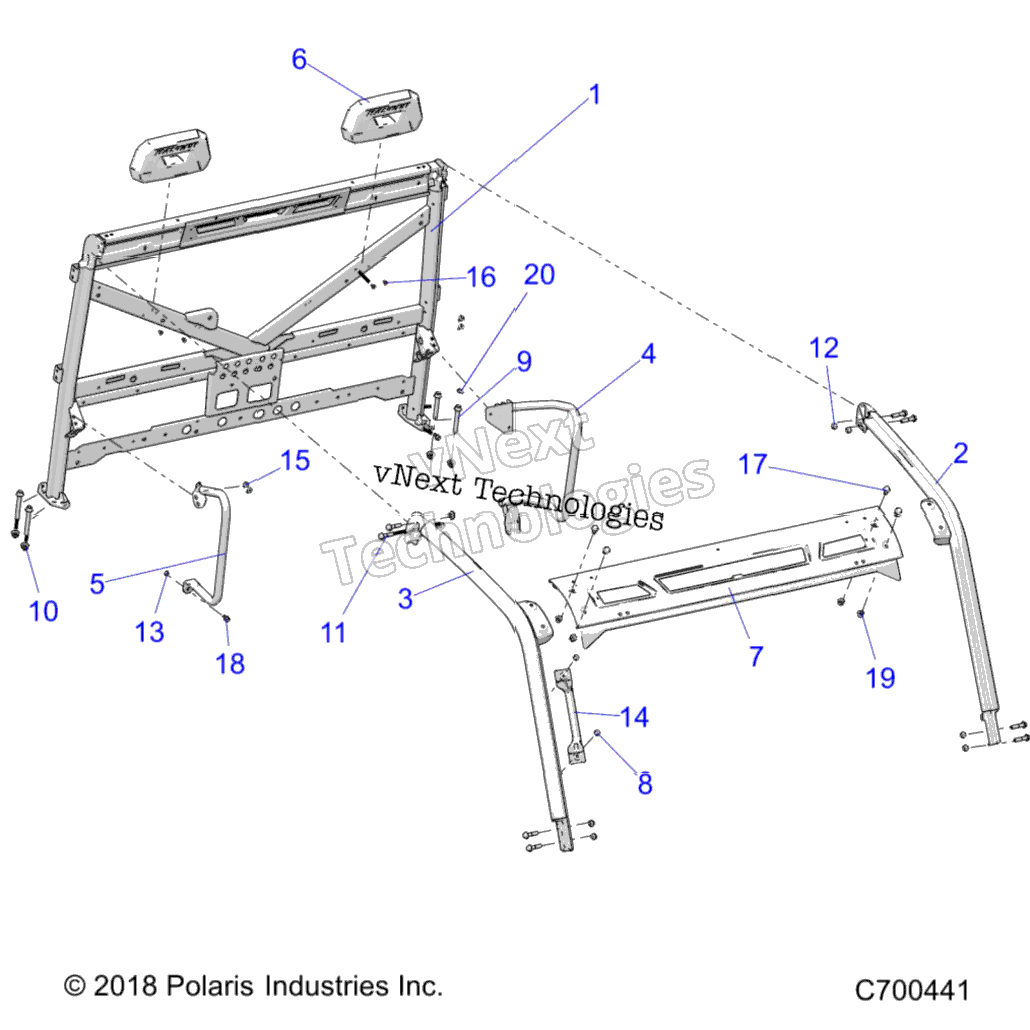 Chassis, Cab Frame R23tae99adApBdBp