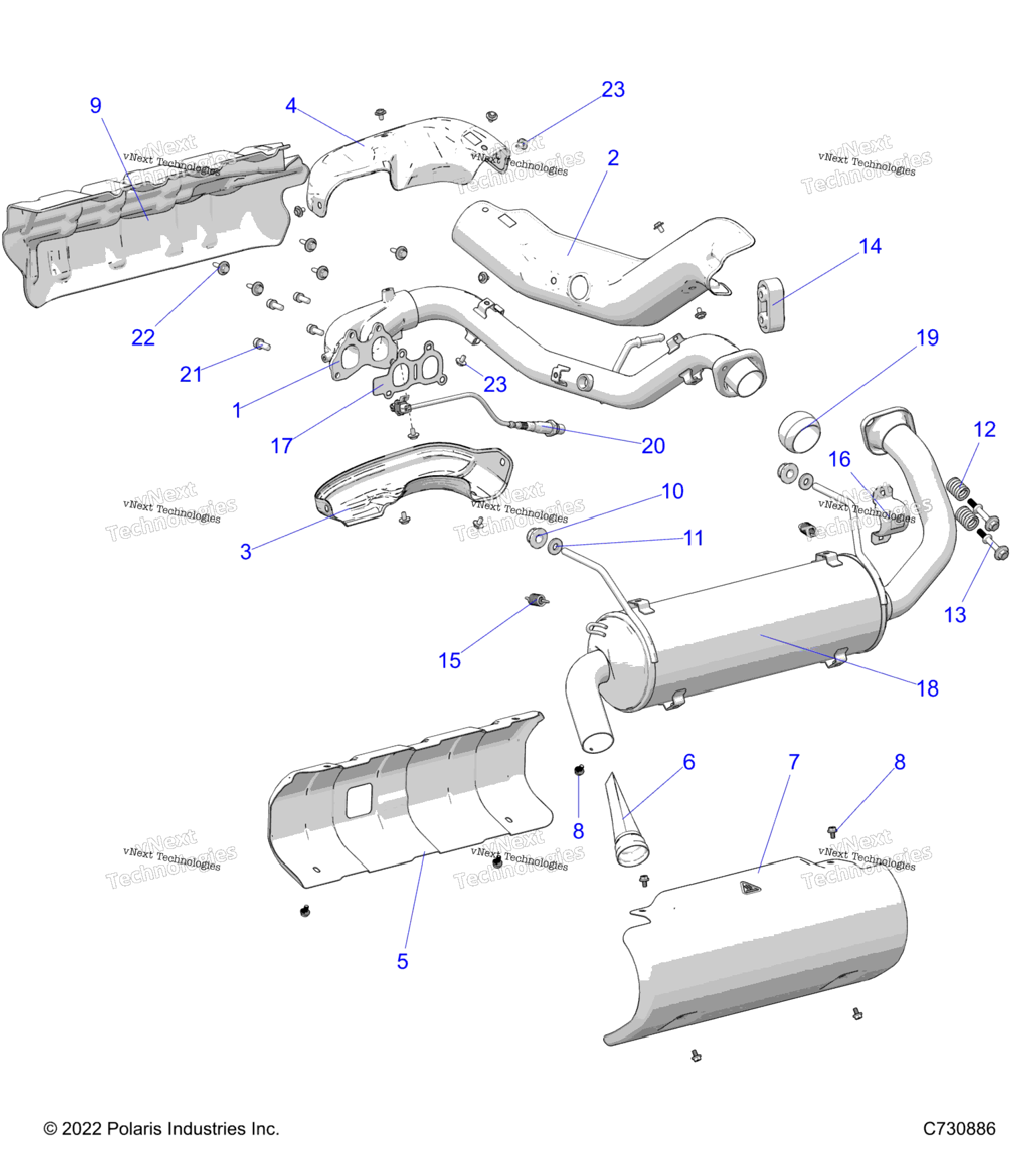 Engine, Exhaust System