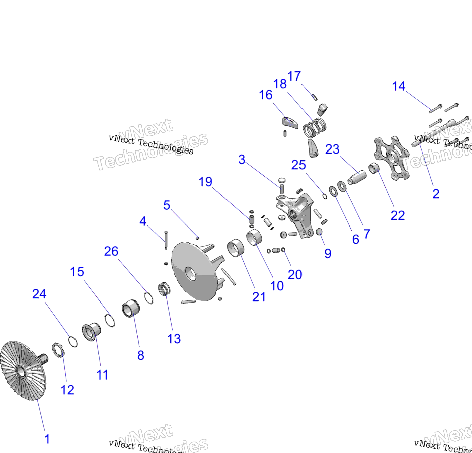 Drive Train, Primary Clutch