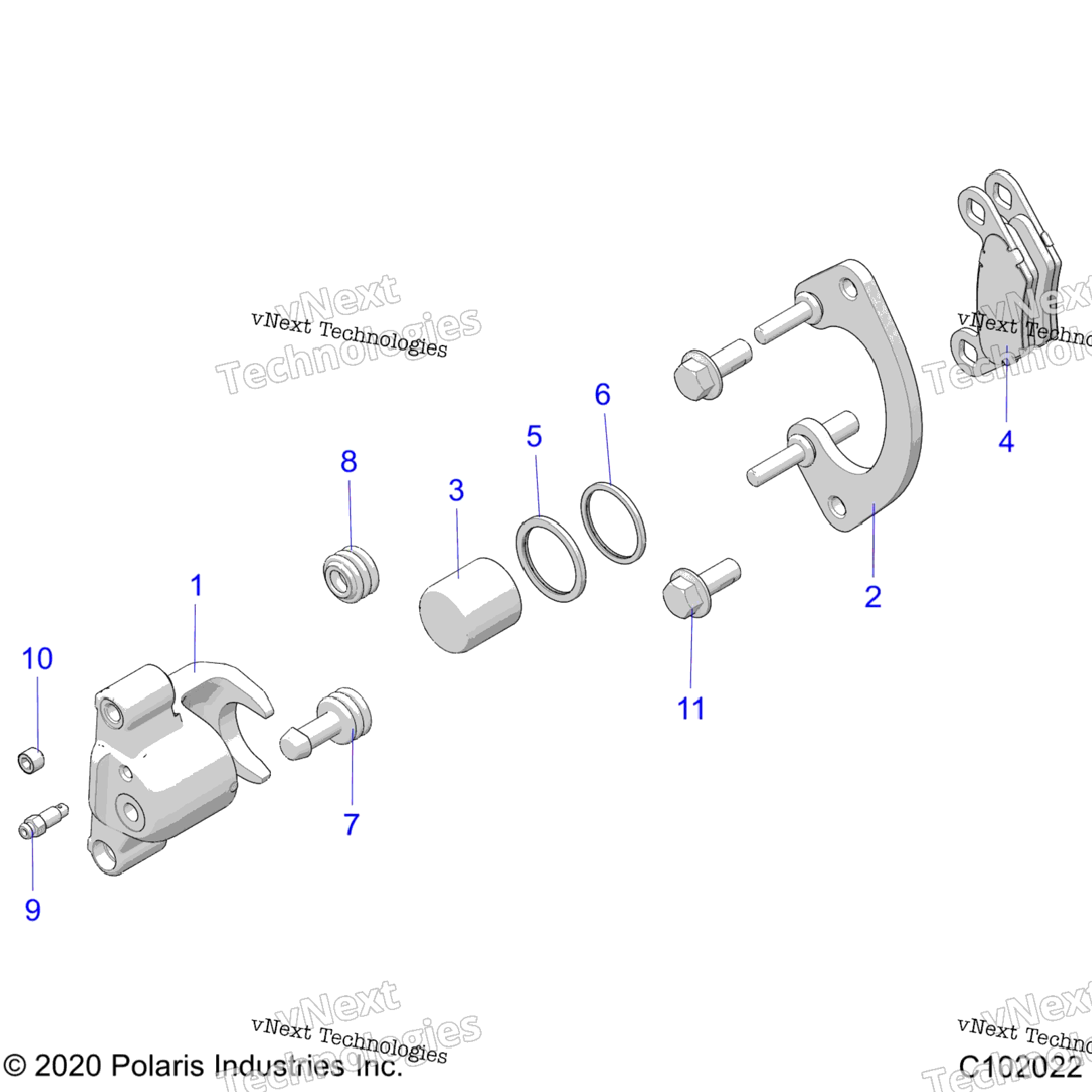 Brakes, Caliper, Rear