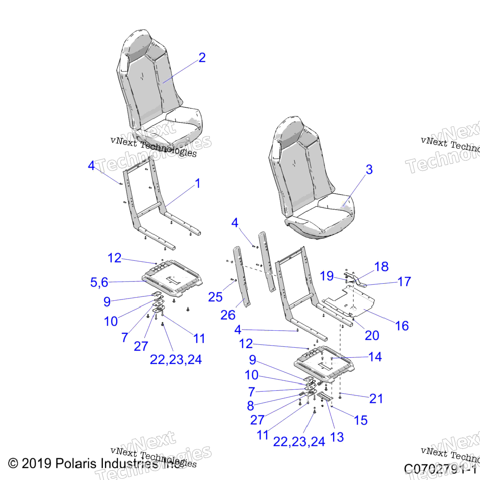 Body, Seat Asm. And Slider