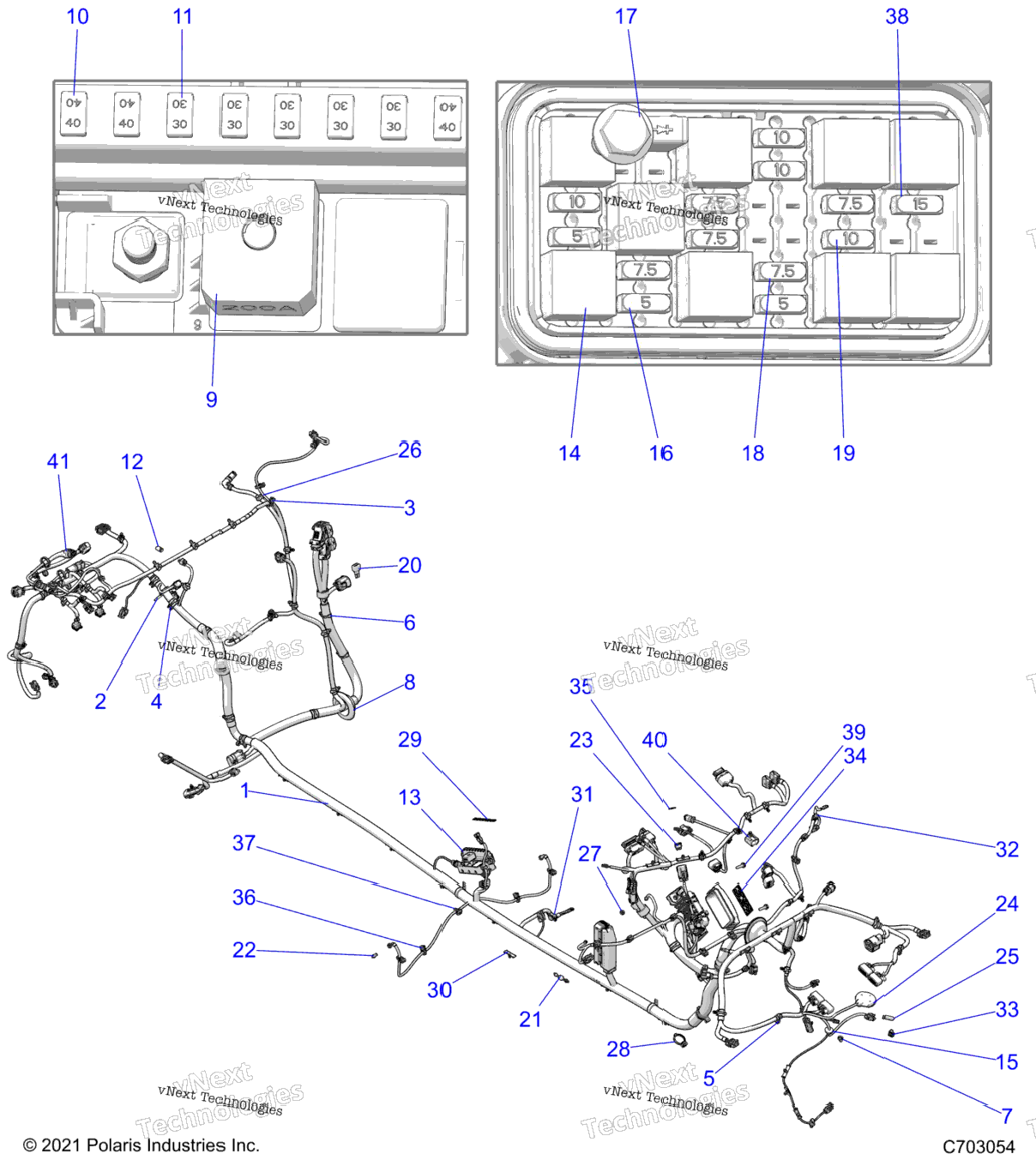 Electrical, Wire Harness, Chassis