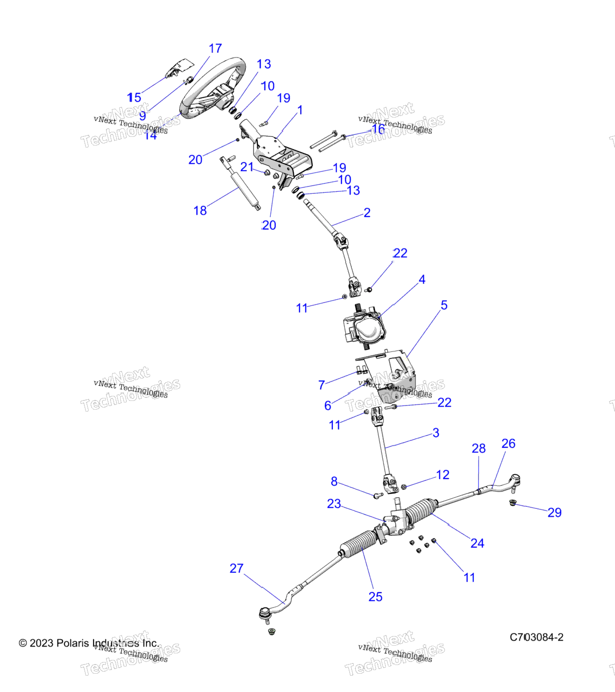 Steering, Power Steering Asm