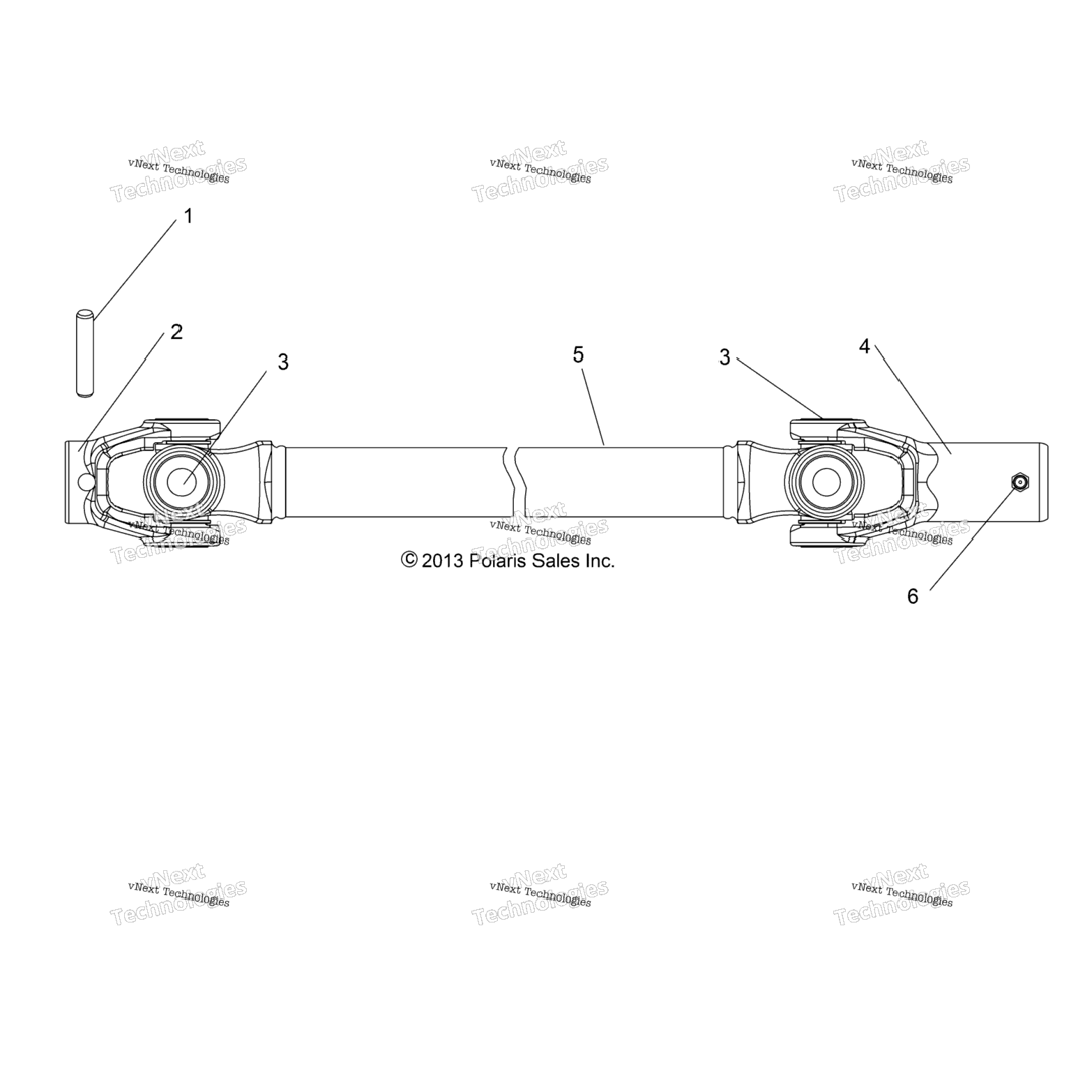 Drive Train, Front Prop Shaft