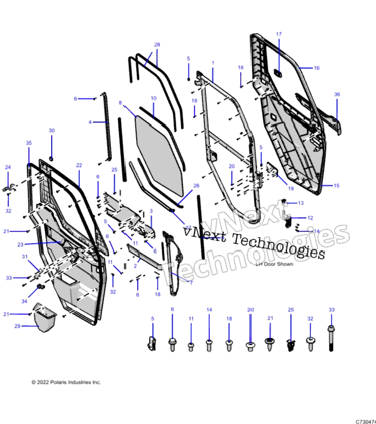 Body, Door, Full Crank