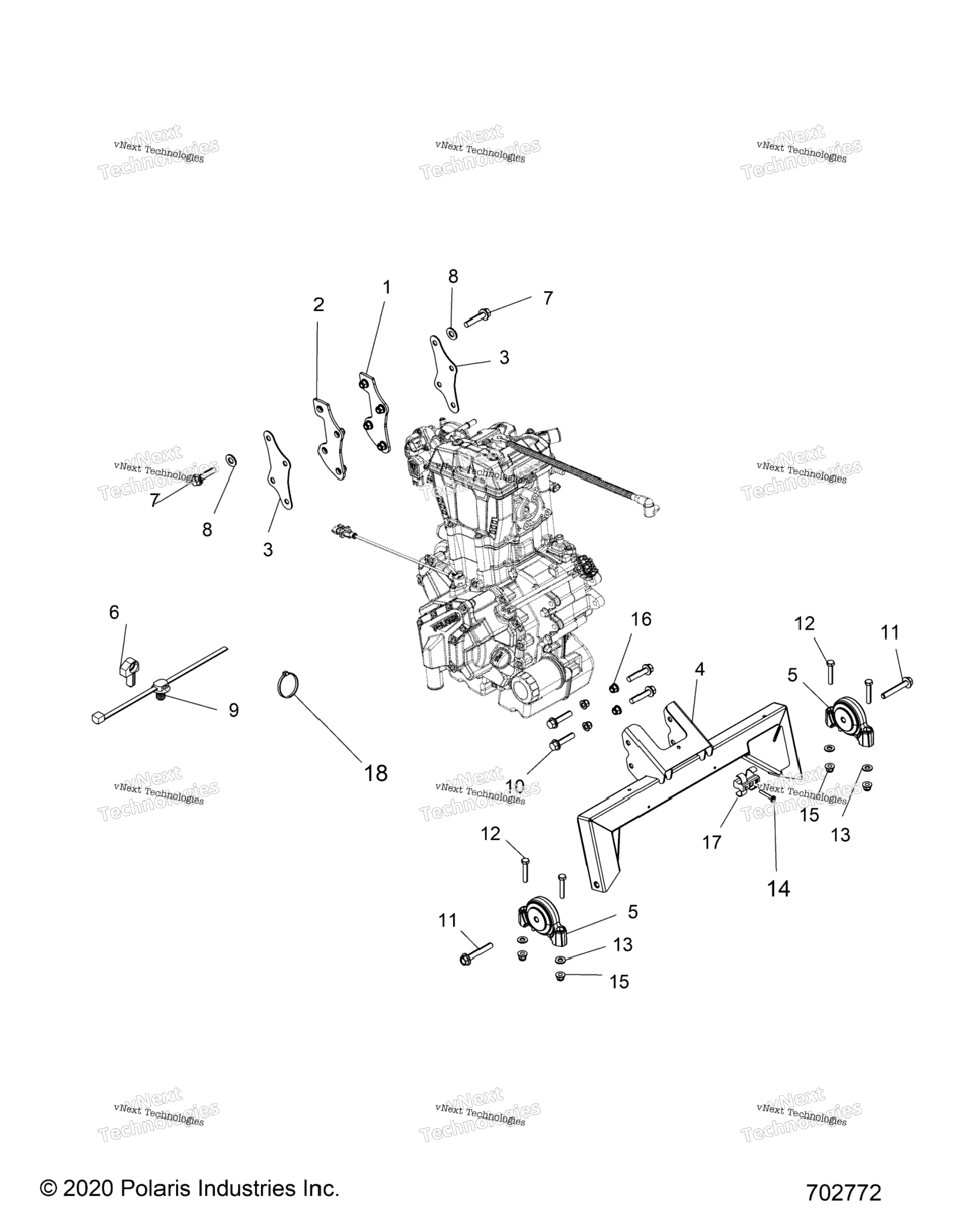 Engine, Transmission Mounting & Long Block