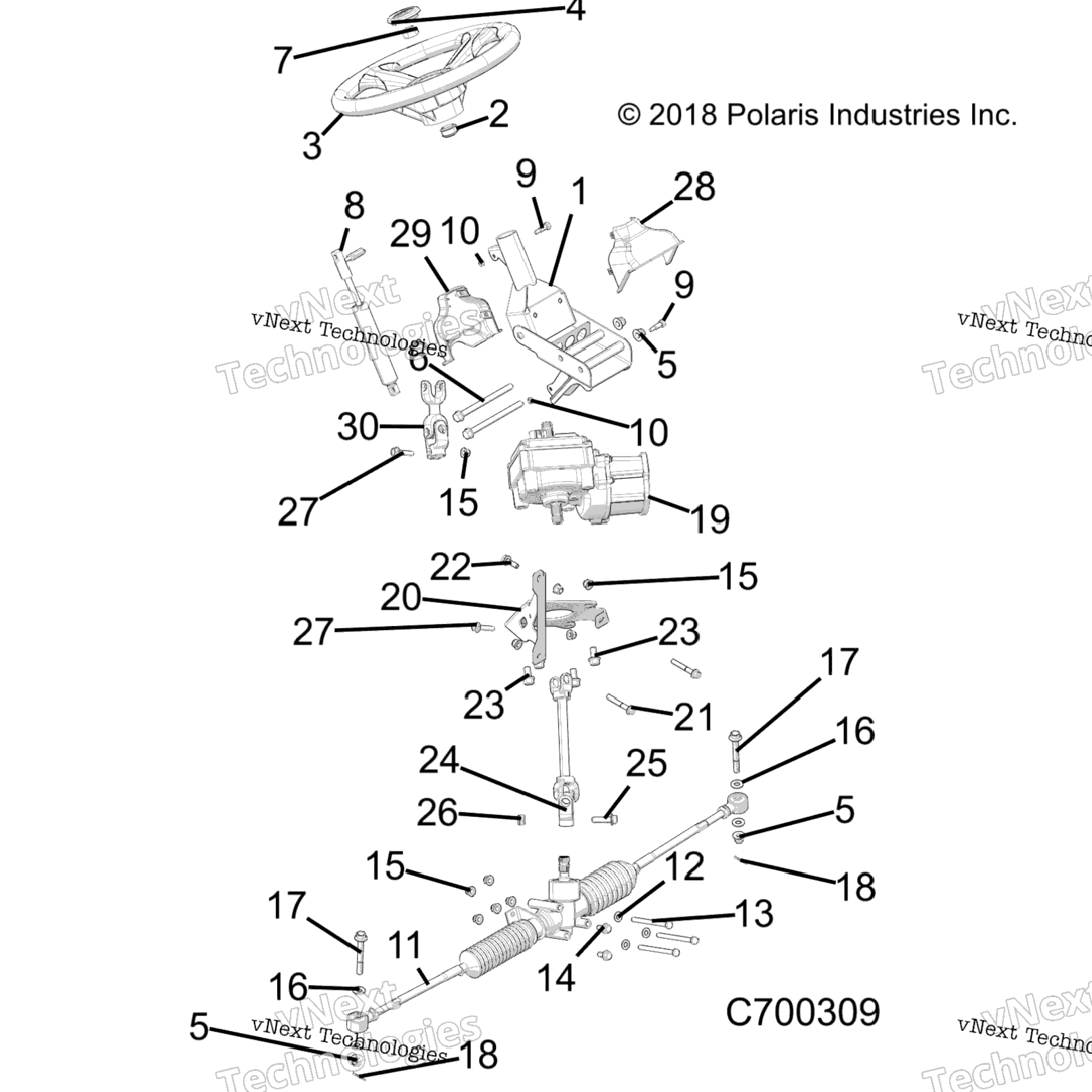 Steering, Steering Asm