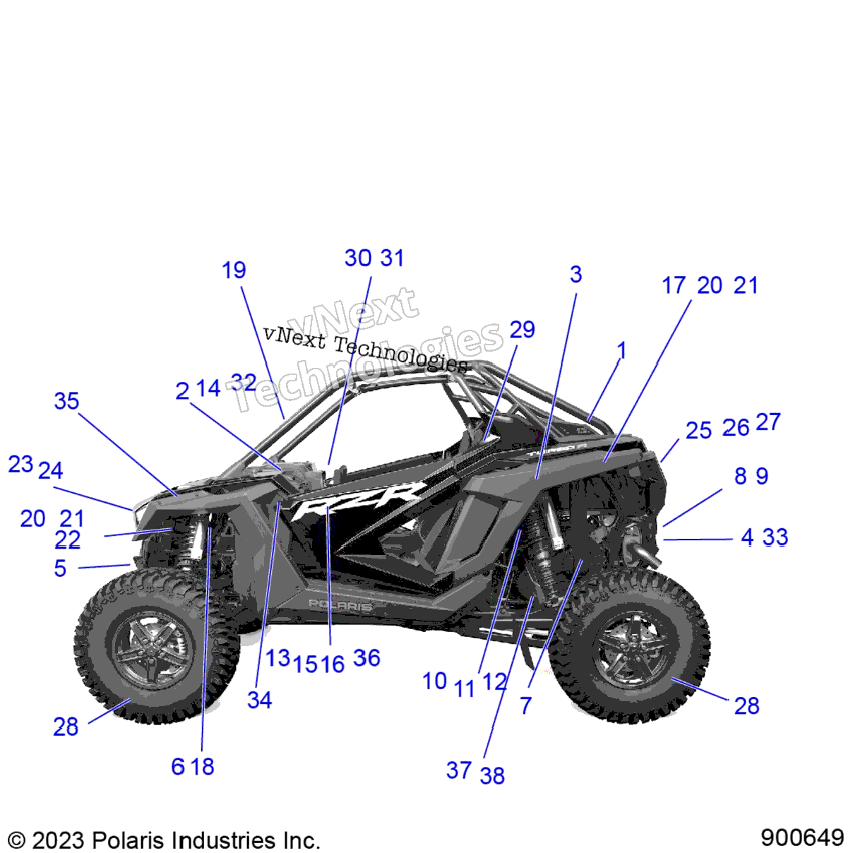 Body, Decals And Components, 3Pc