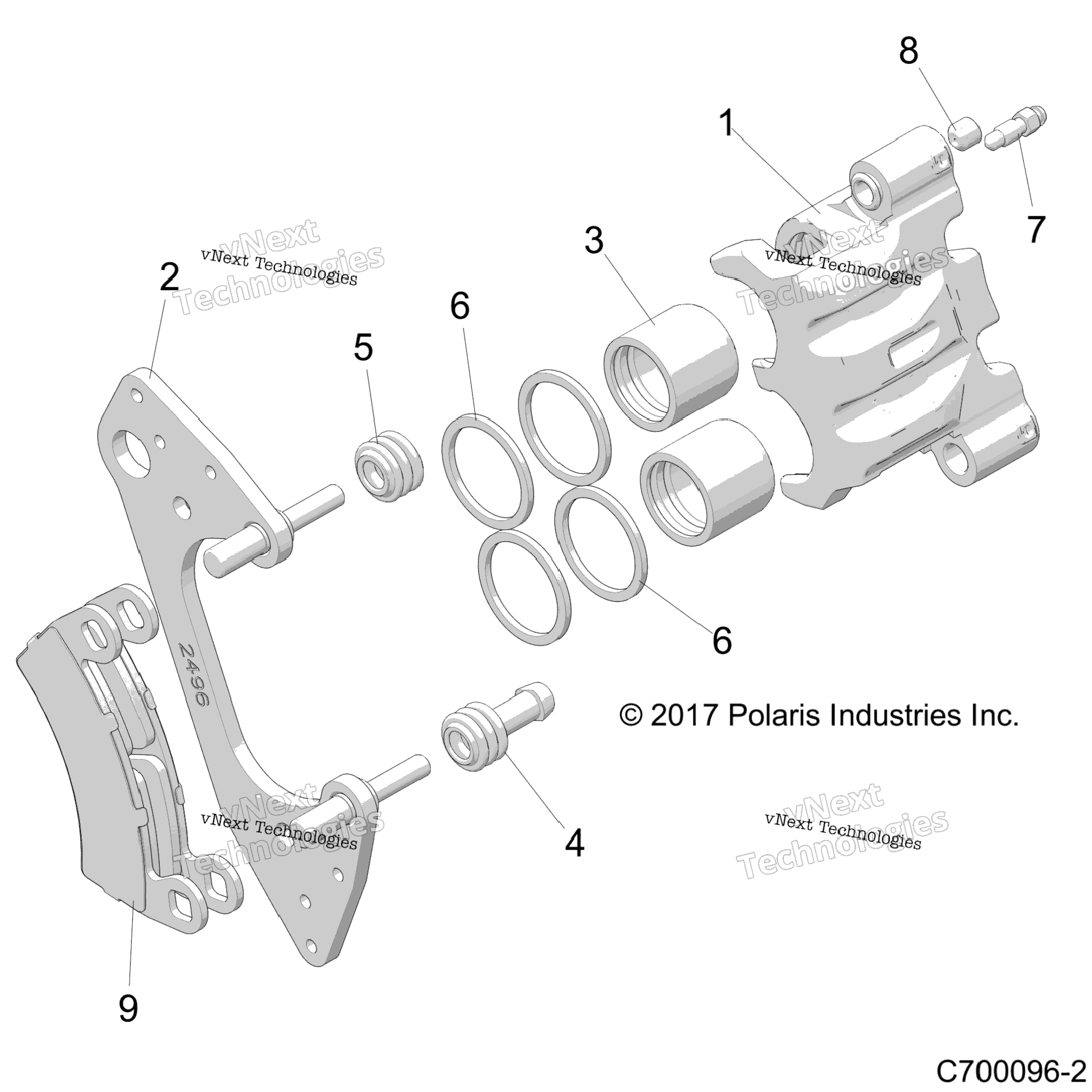 Brakes, Front Caliper Z23n4k99a99B