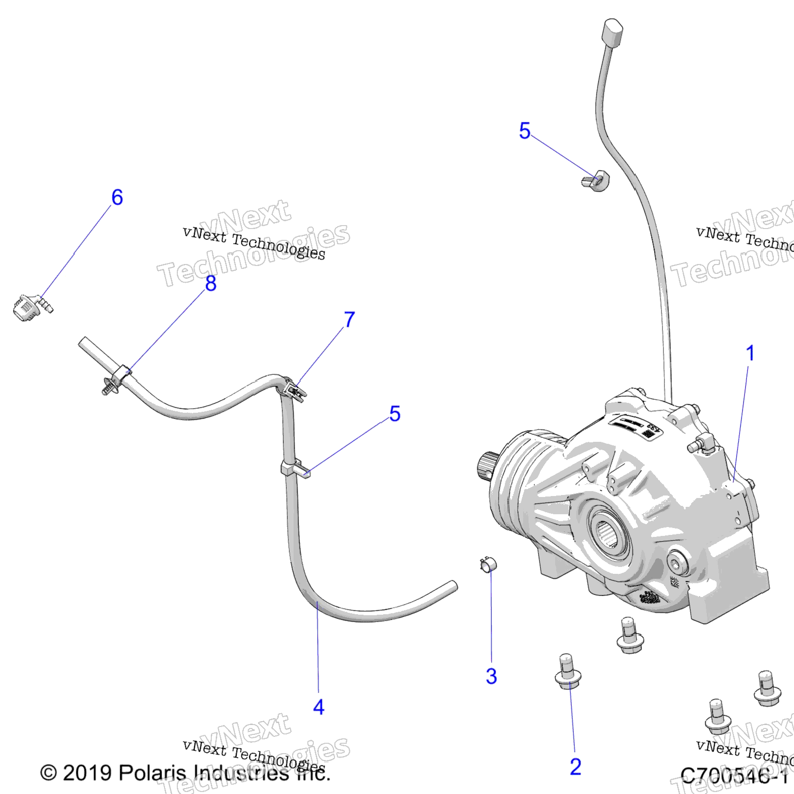 Drive Train, Front Gearcase Mounting Z23n4k99a99B