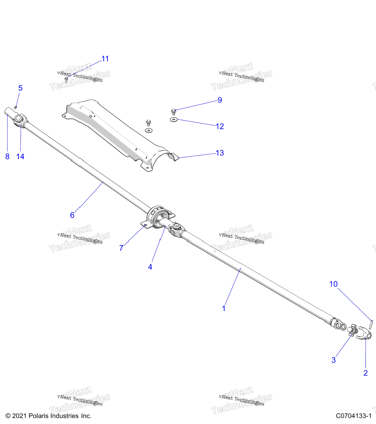 Drive Train, Prop Shaft Z23n4k99a99B