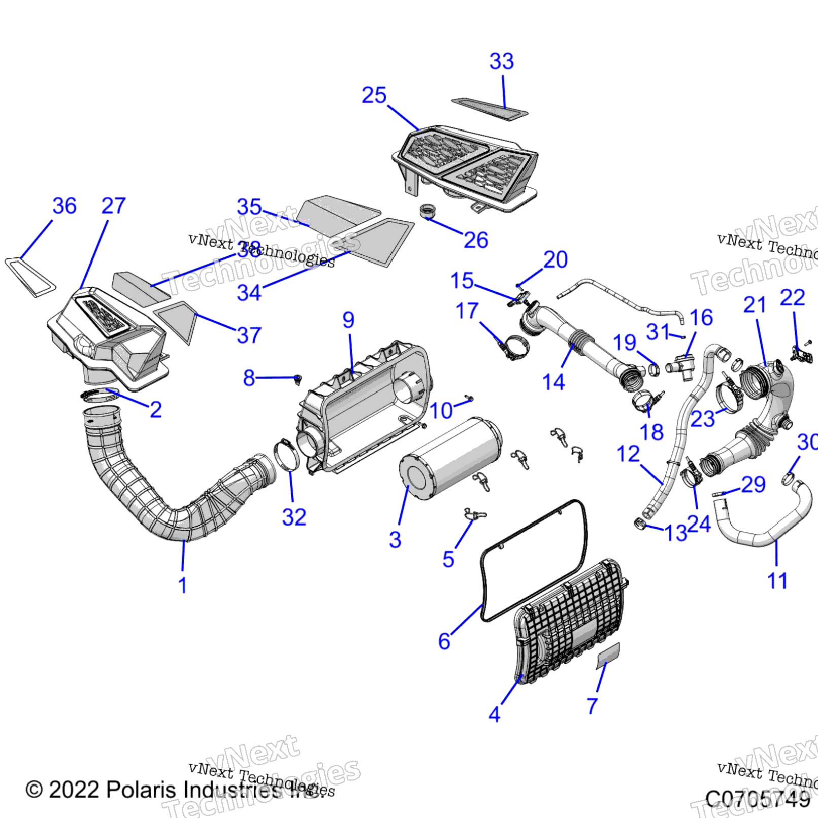 Engine, Air Intake System