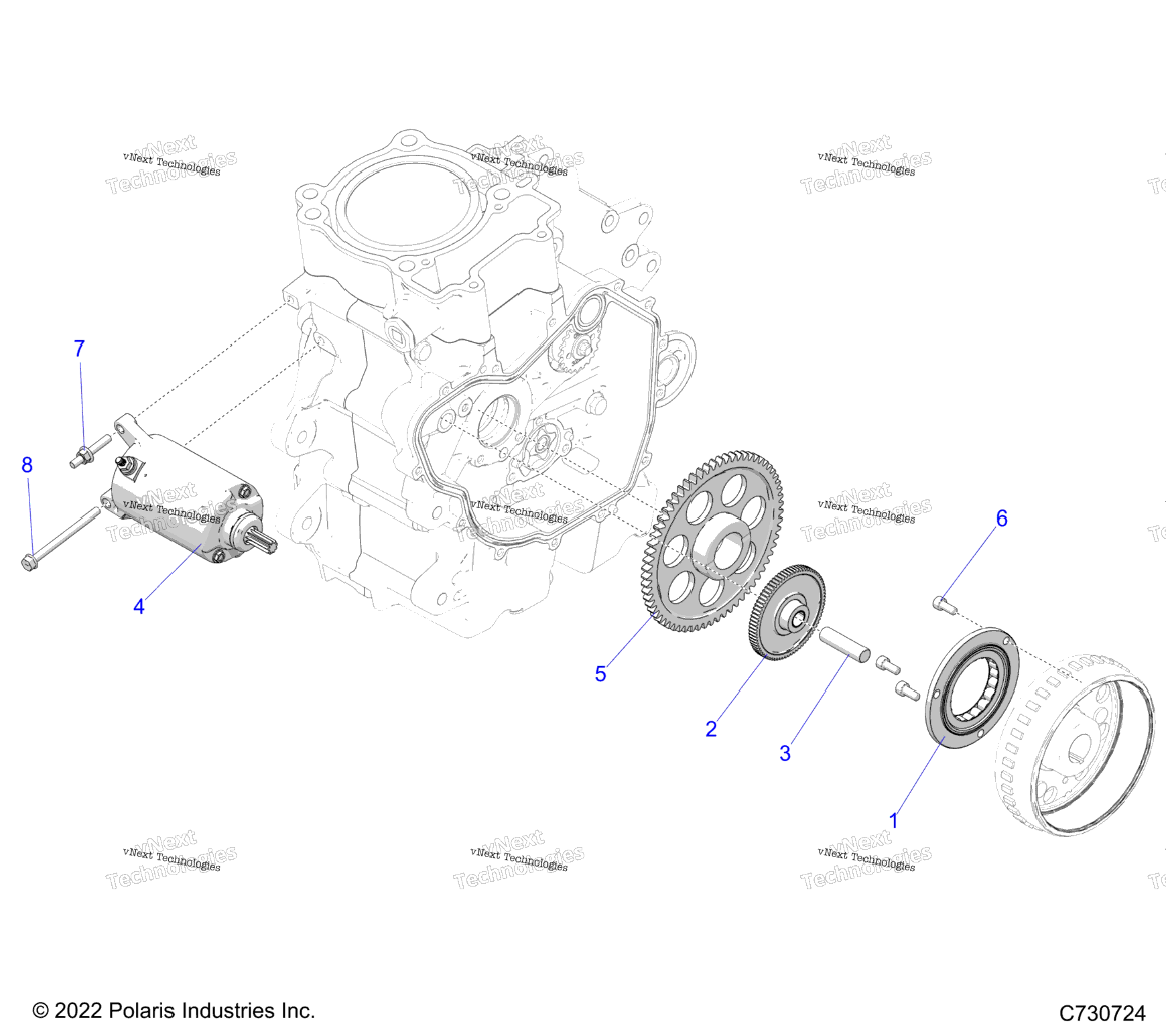 Engine, Starter Drive