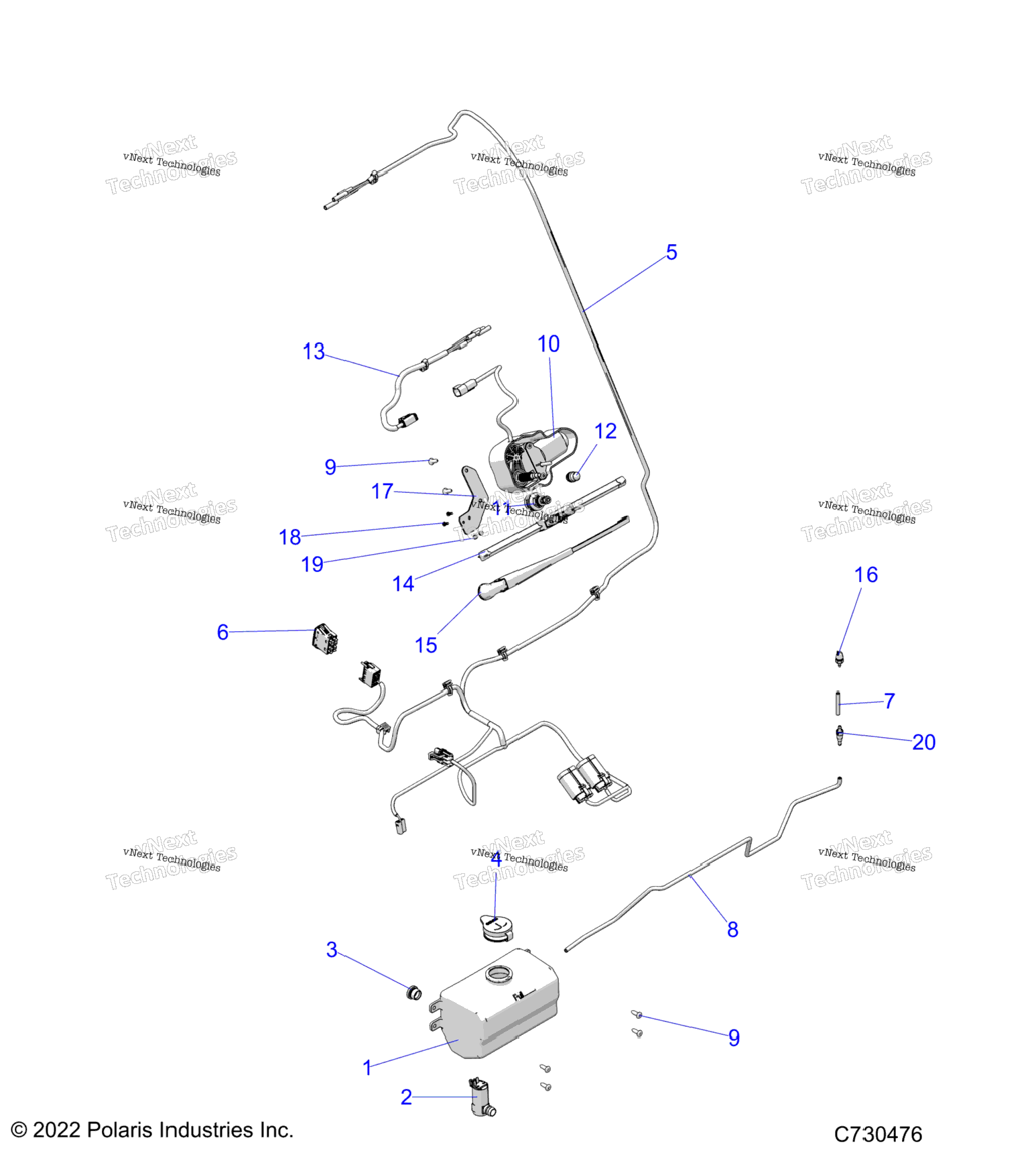 Body, Water Bottle Pump Asm And Wiper Kit