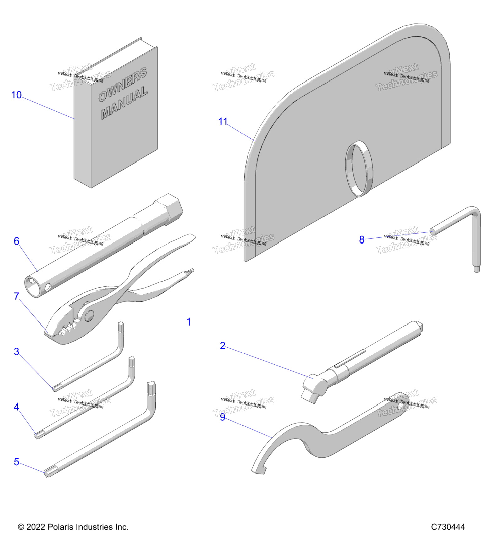 References, Tool Kit & Owners Manuals