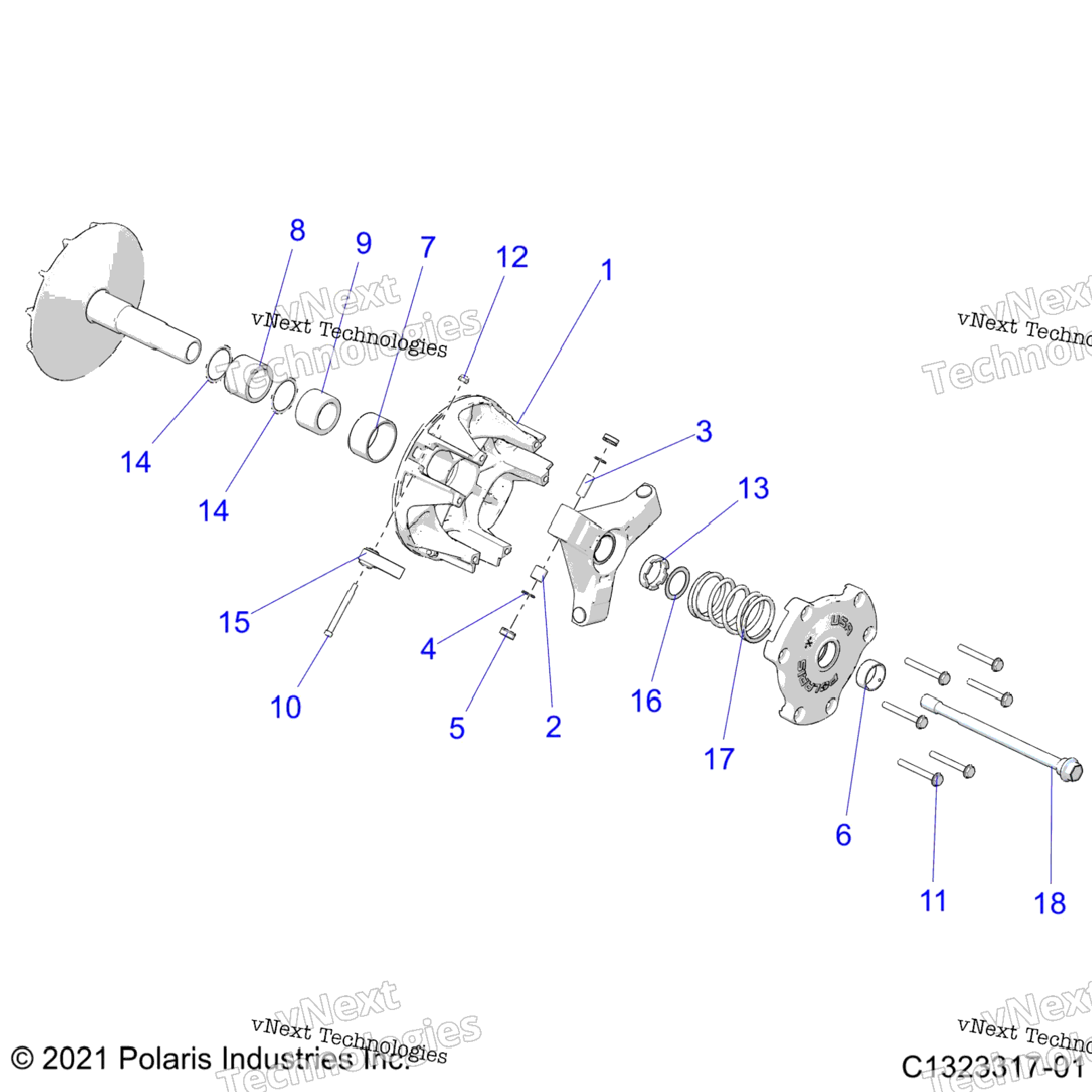 Drive Train, Primary Clutch Z23n4e99a99B