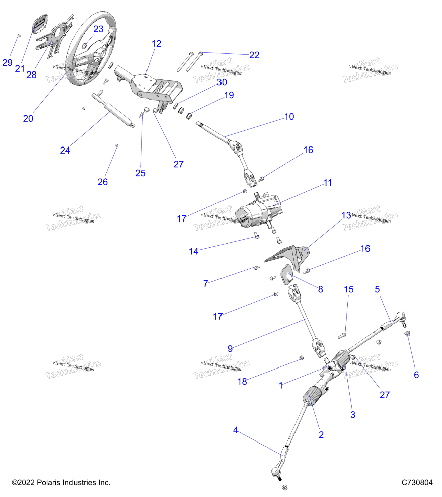 Steering, Steering Asm