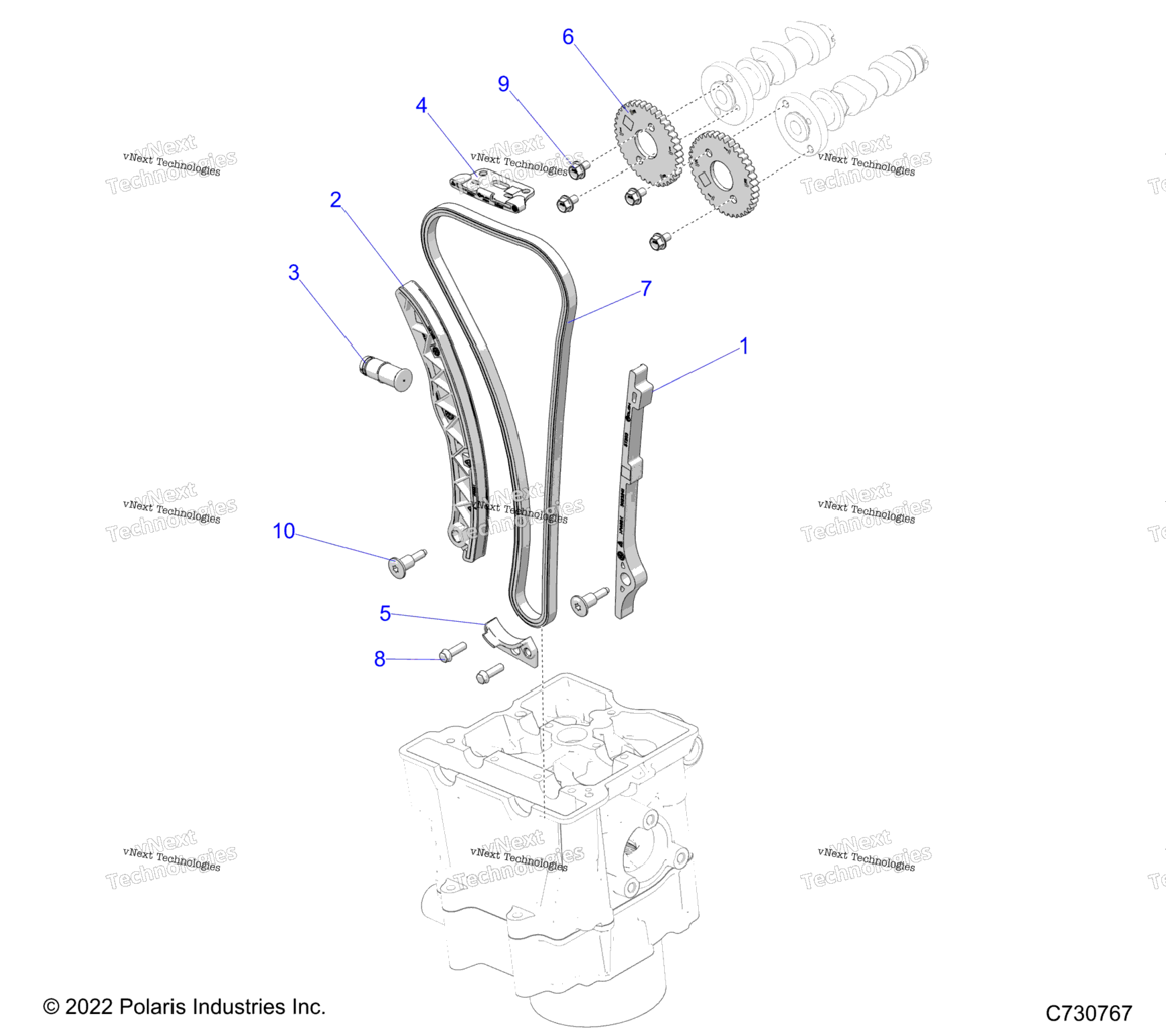 Engine, Cam Chain & Sprocket