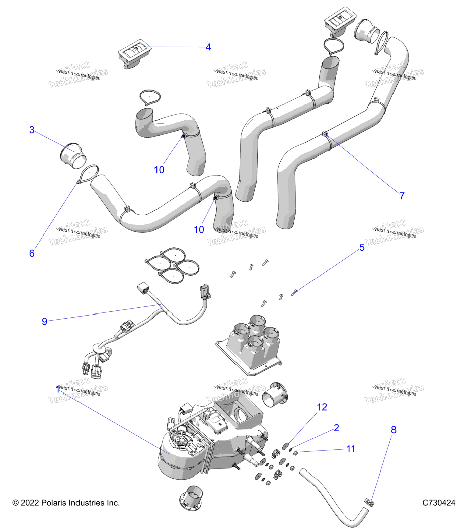 Engine, Heater, Cab R23mas57ck