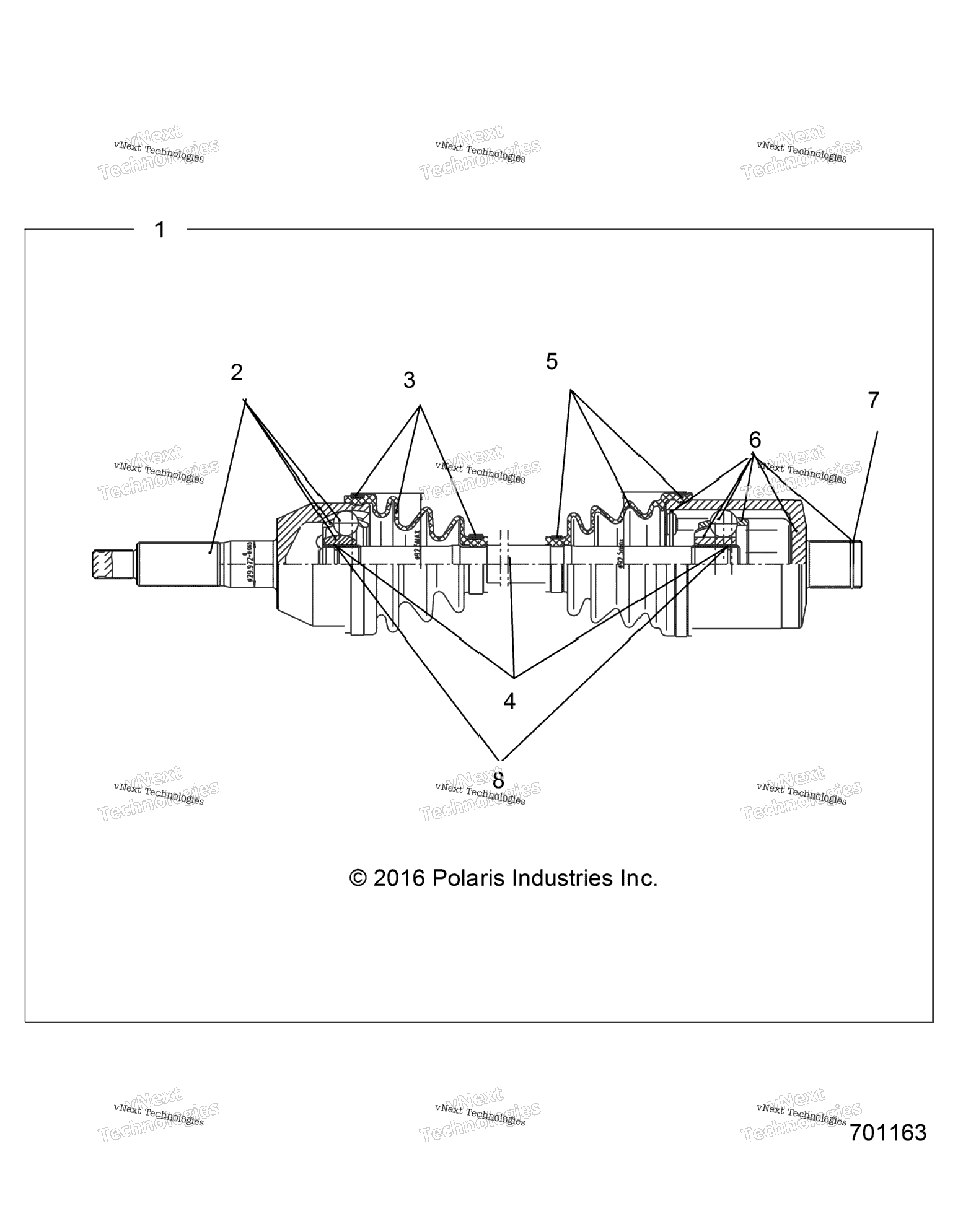 Drive Train, Rear Drive Shaft