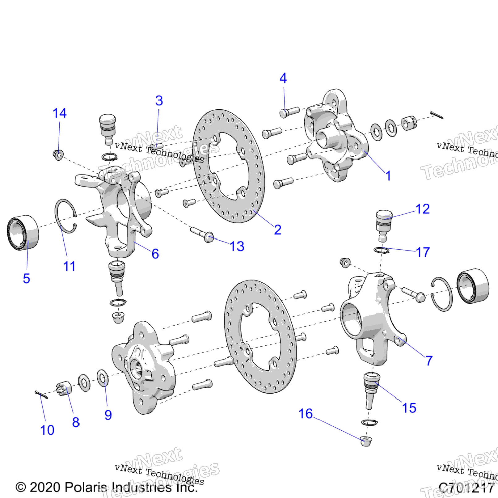 Suspension, Front Hub