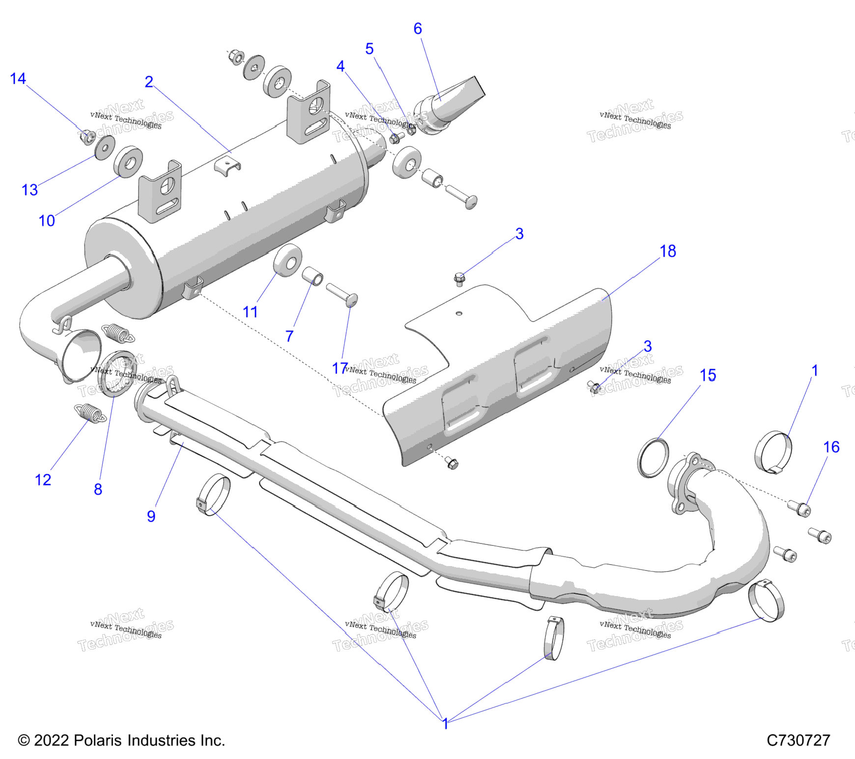 Engine, Exhaust System