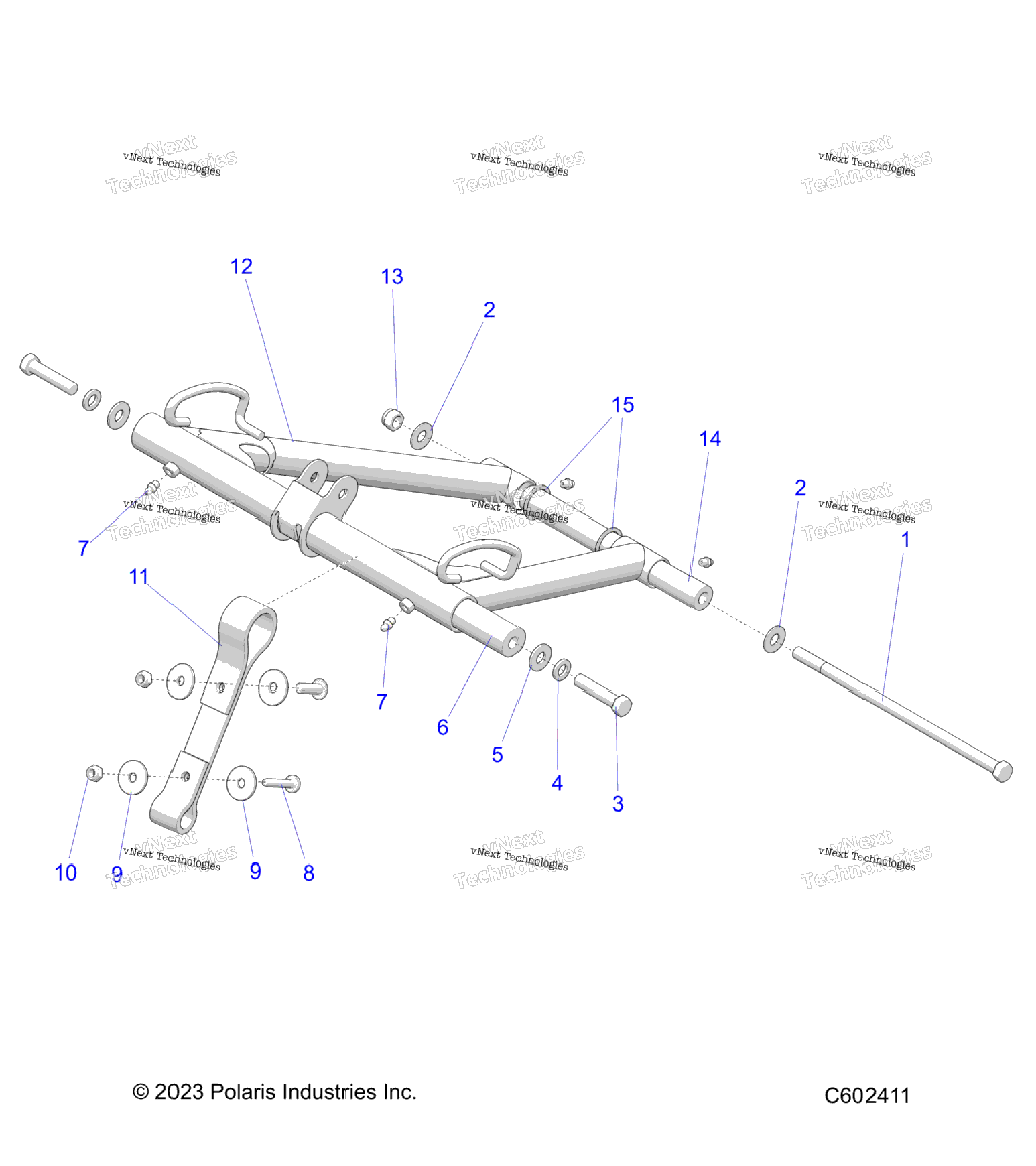 Suspension, Torque Arm, Front