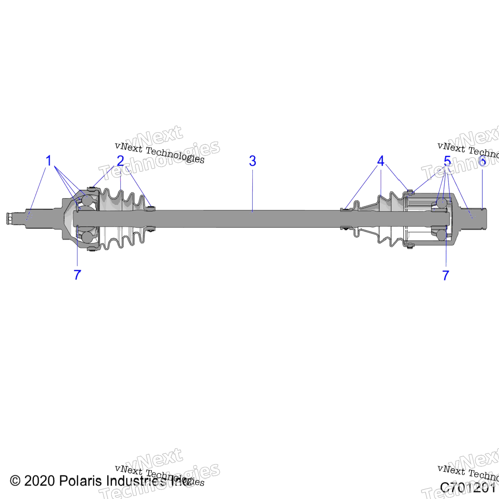 Drive Train, Front Half Shaft