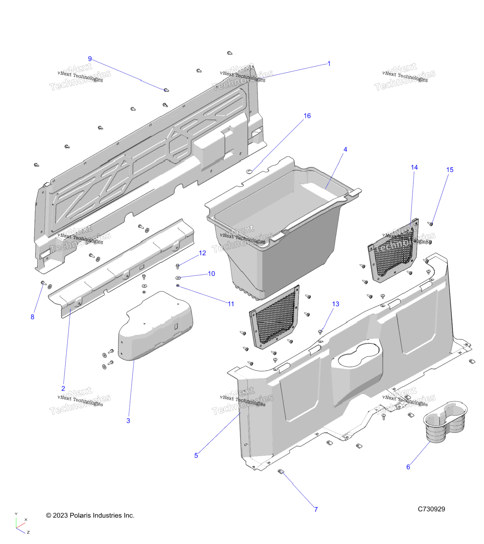 Body, Floor Closeoffs & Bin