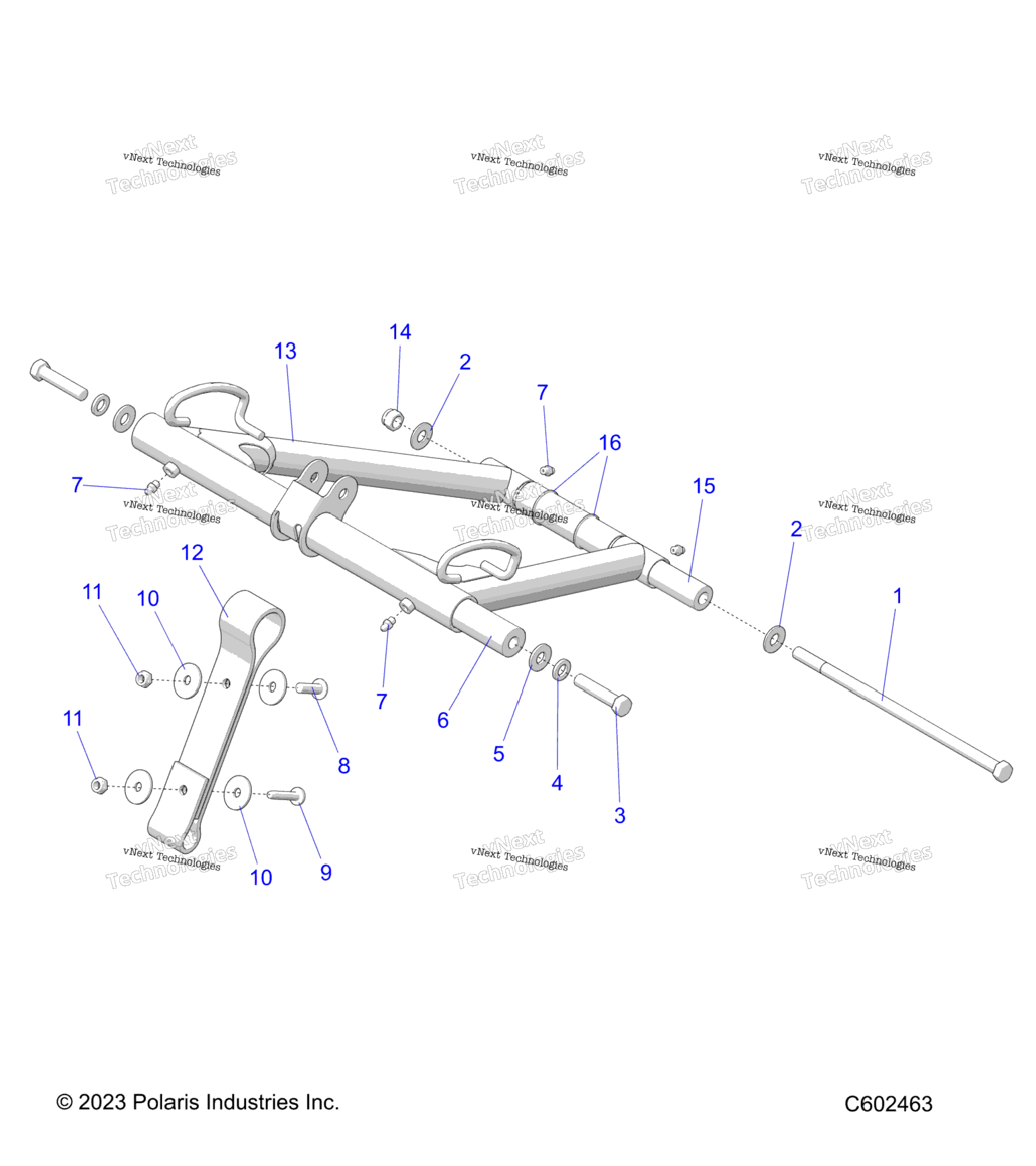 Suspension, Torque Arm, Front