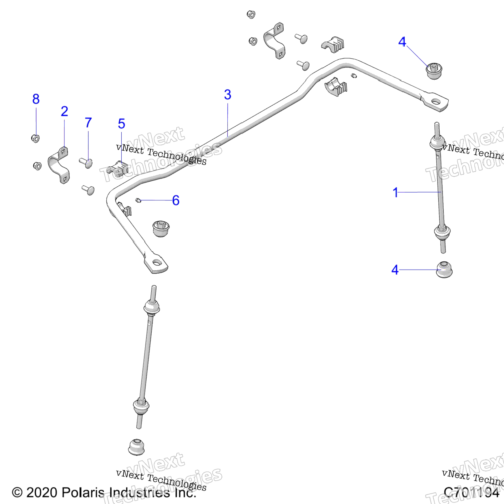 Suspension, Rear Stabilizer Bar