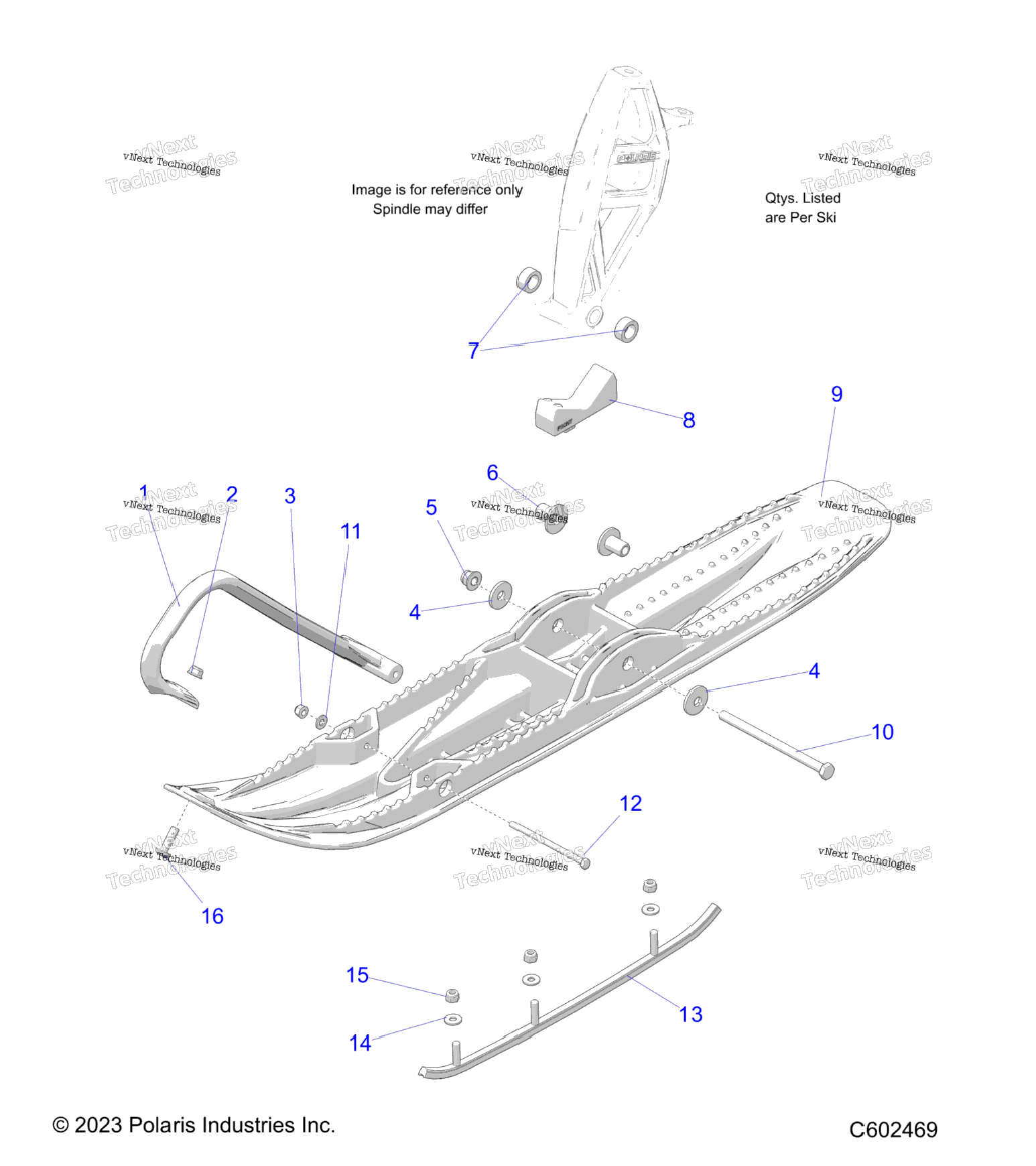 Steering, Ski Asm