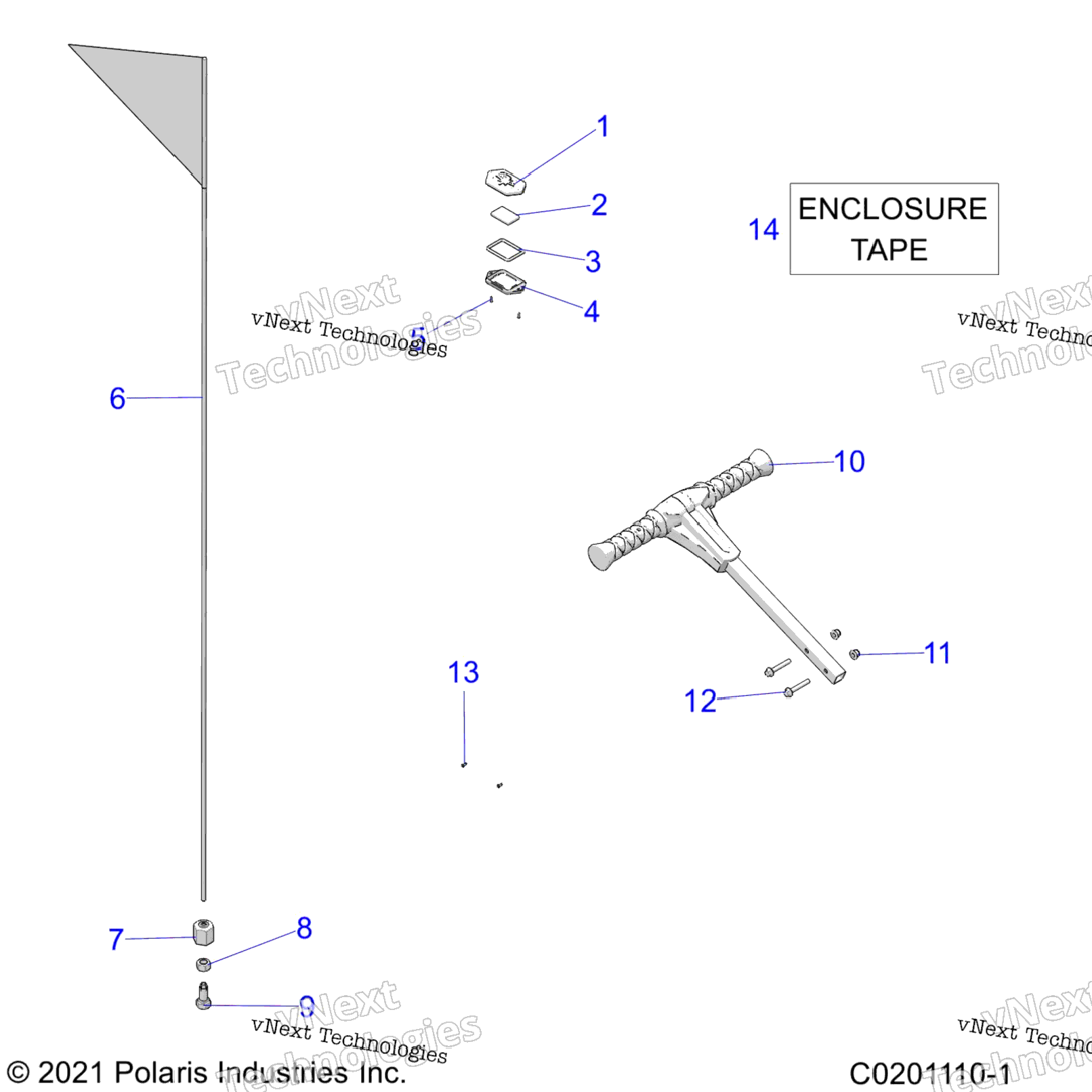 Body, Flag, Beacon & Pass Handle