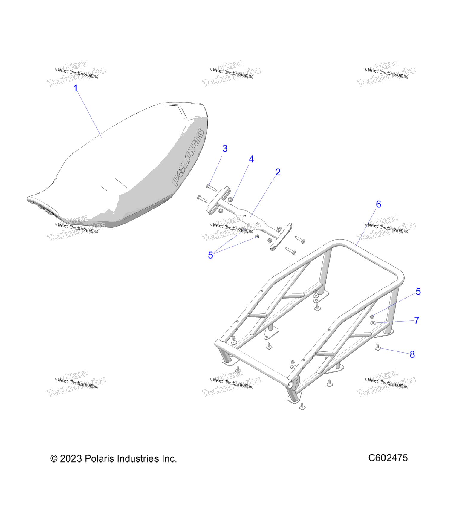 Body, Seat Asm. & Rack