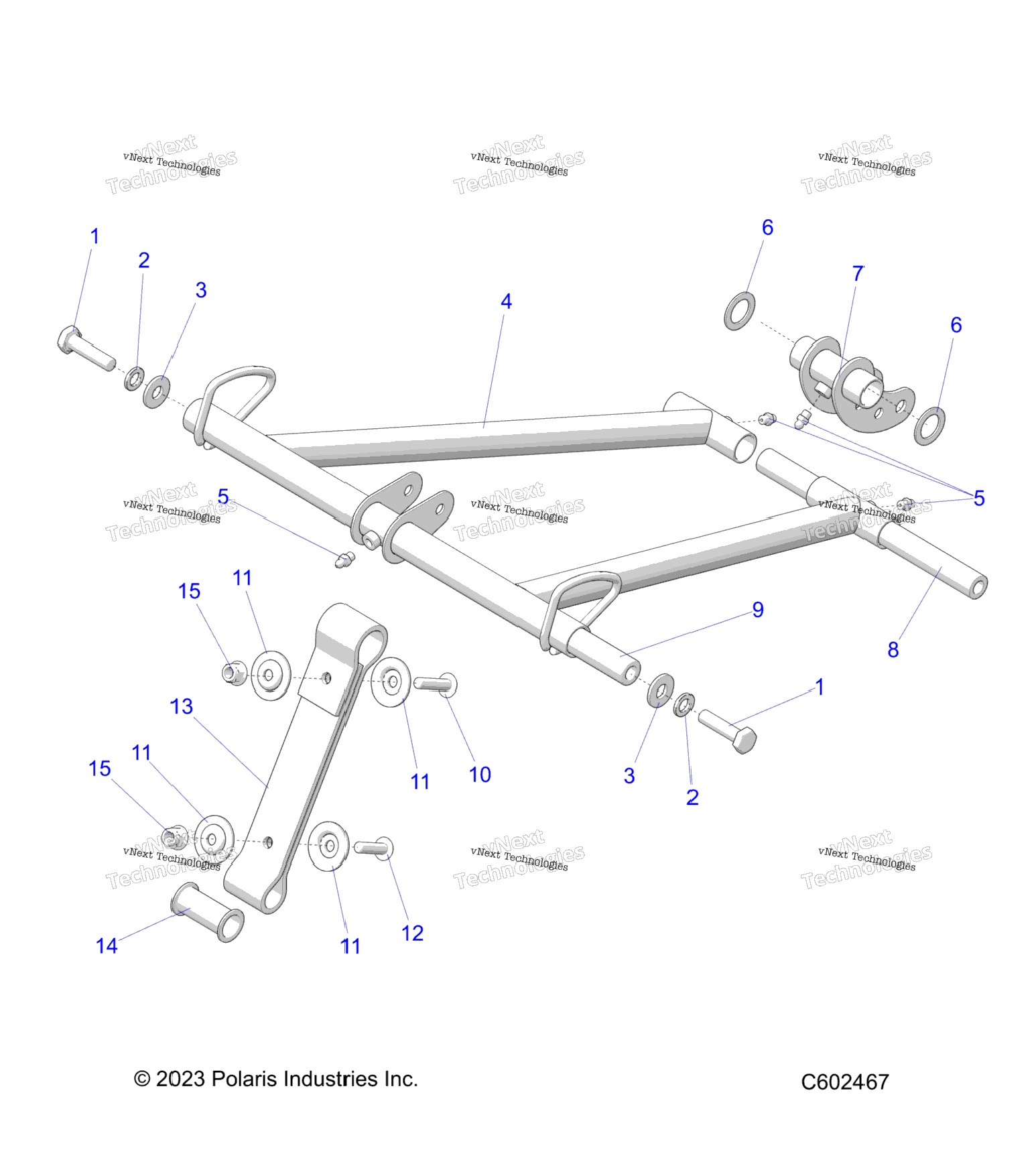 Suspension, Torque Arm, Front