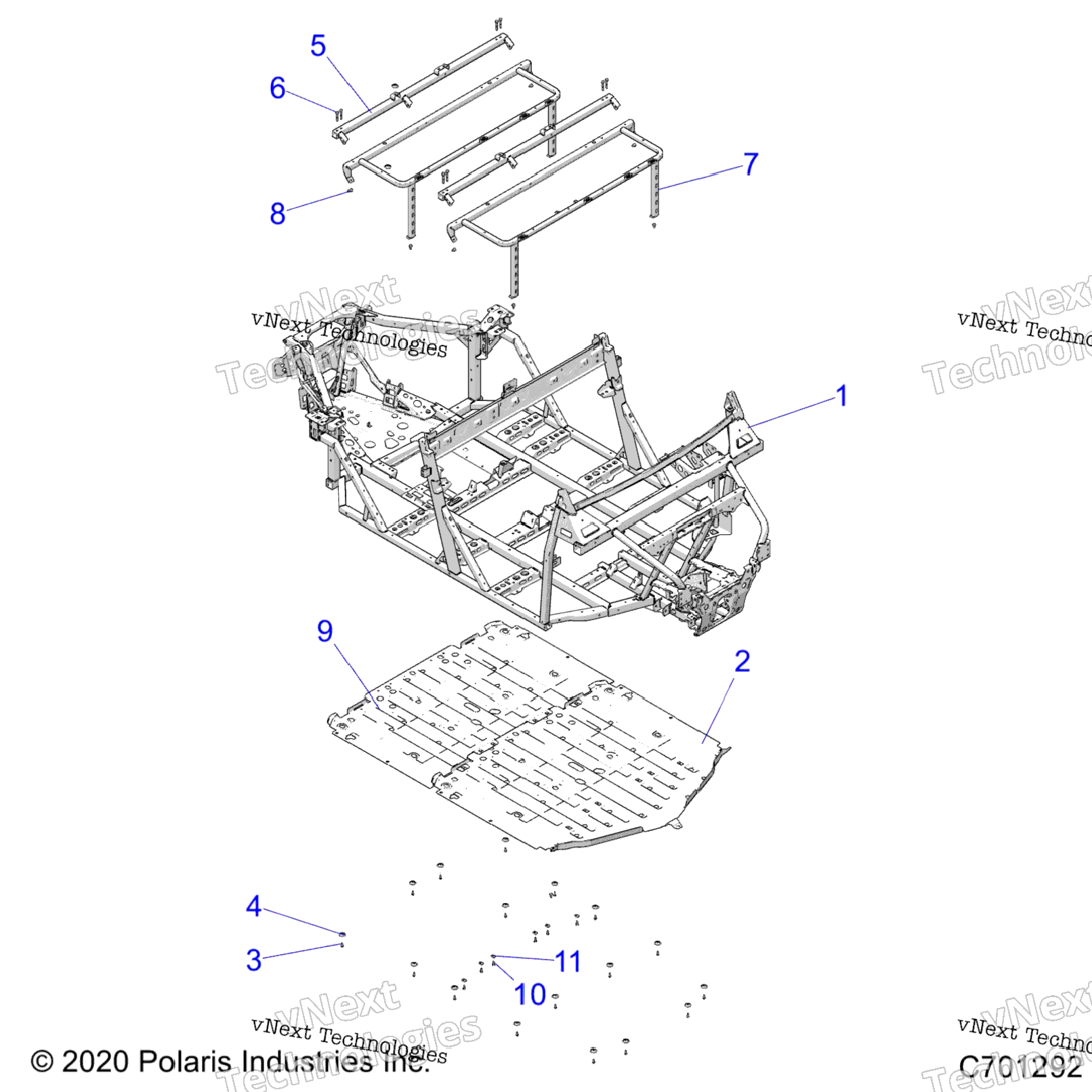 Chassis, Main Frame And Skid Plates