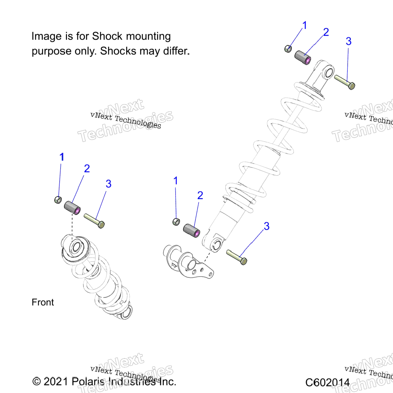 Suspension, Shock Mounting, Rear Susp