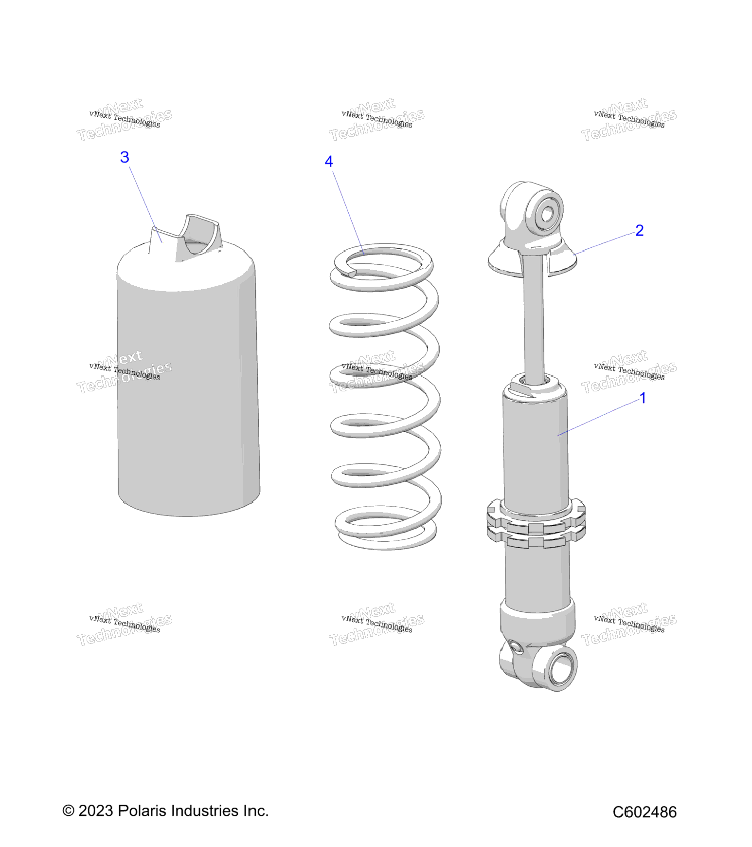 Suspension, Shock, Front Track