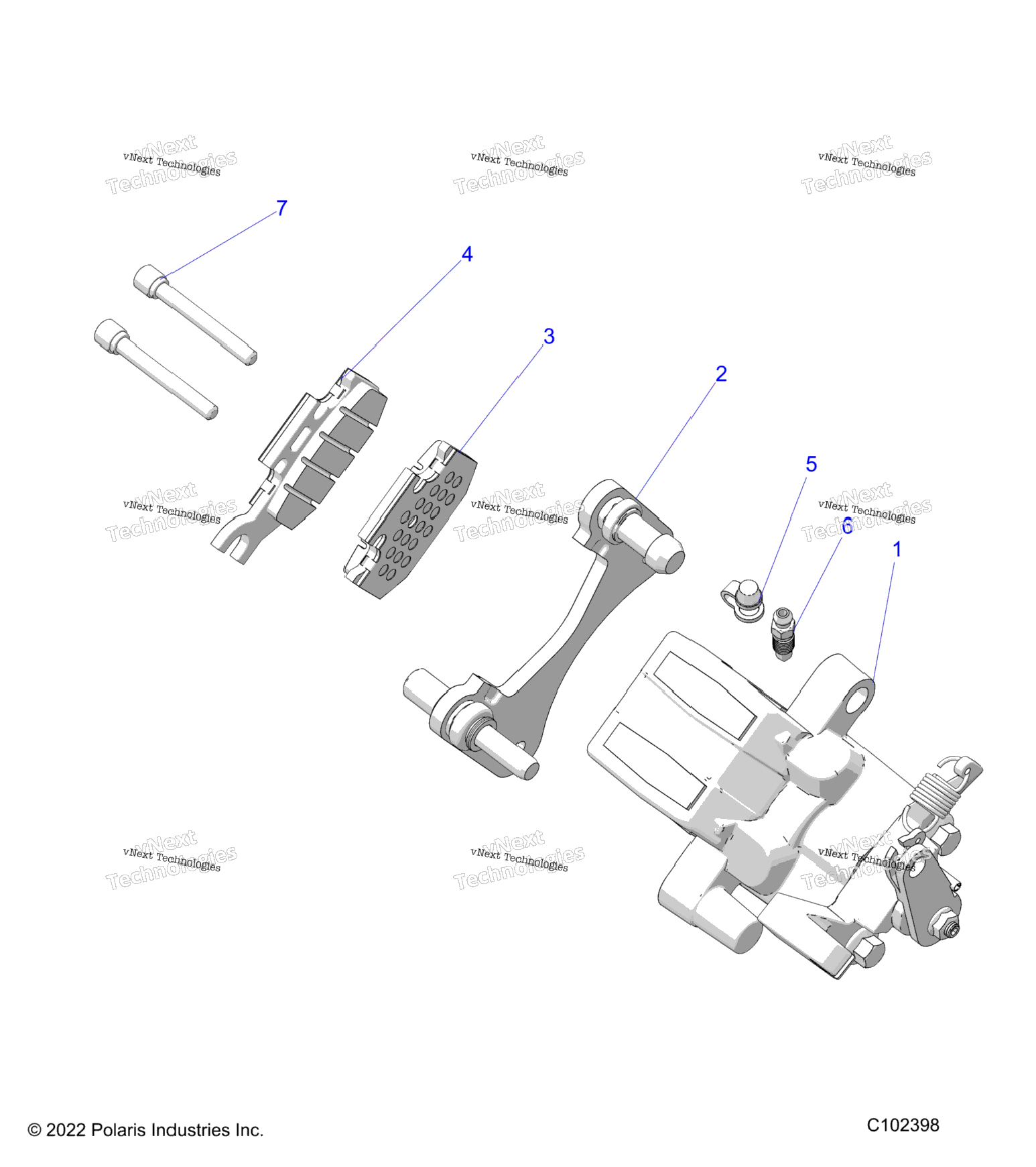 Brakes, Caliper, Rear