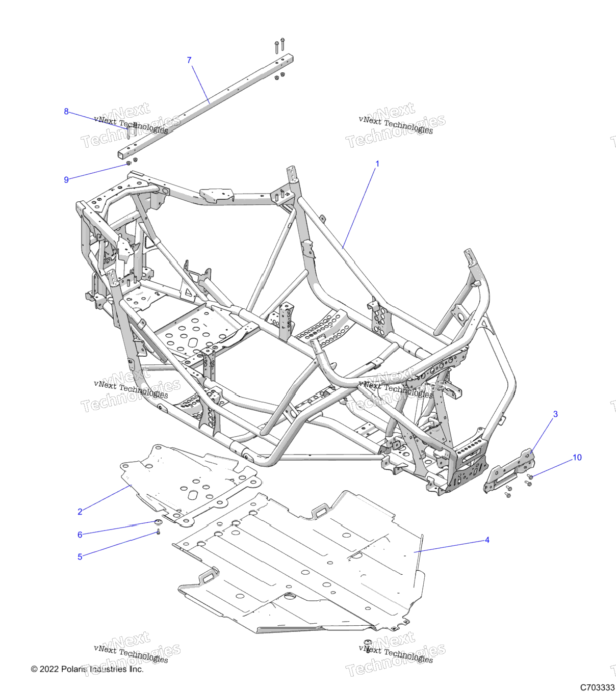 Chassis, Main Frame And Skid Plate