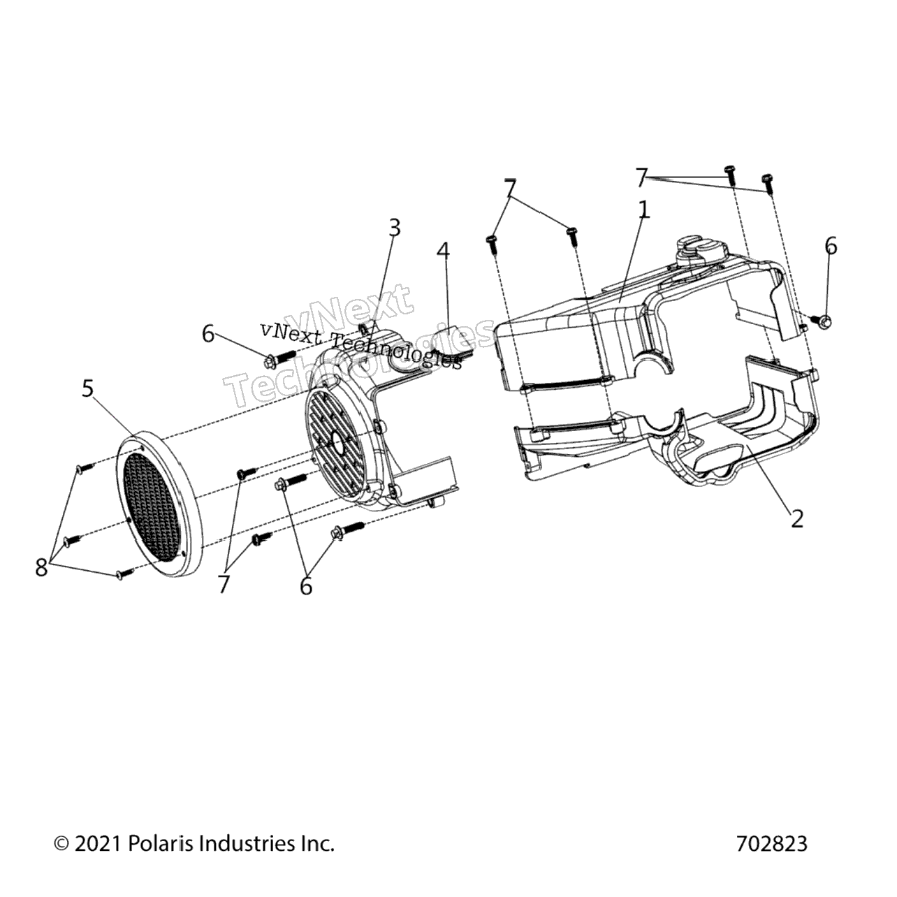 Engine, Fan Cover And Shroud Comp