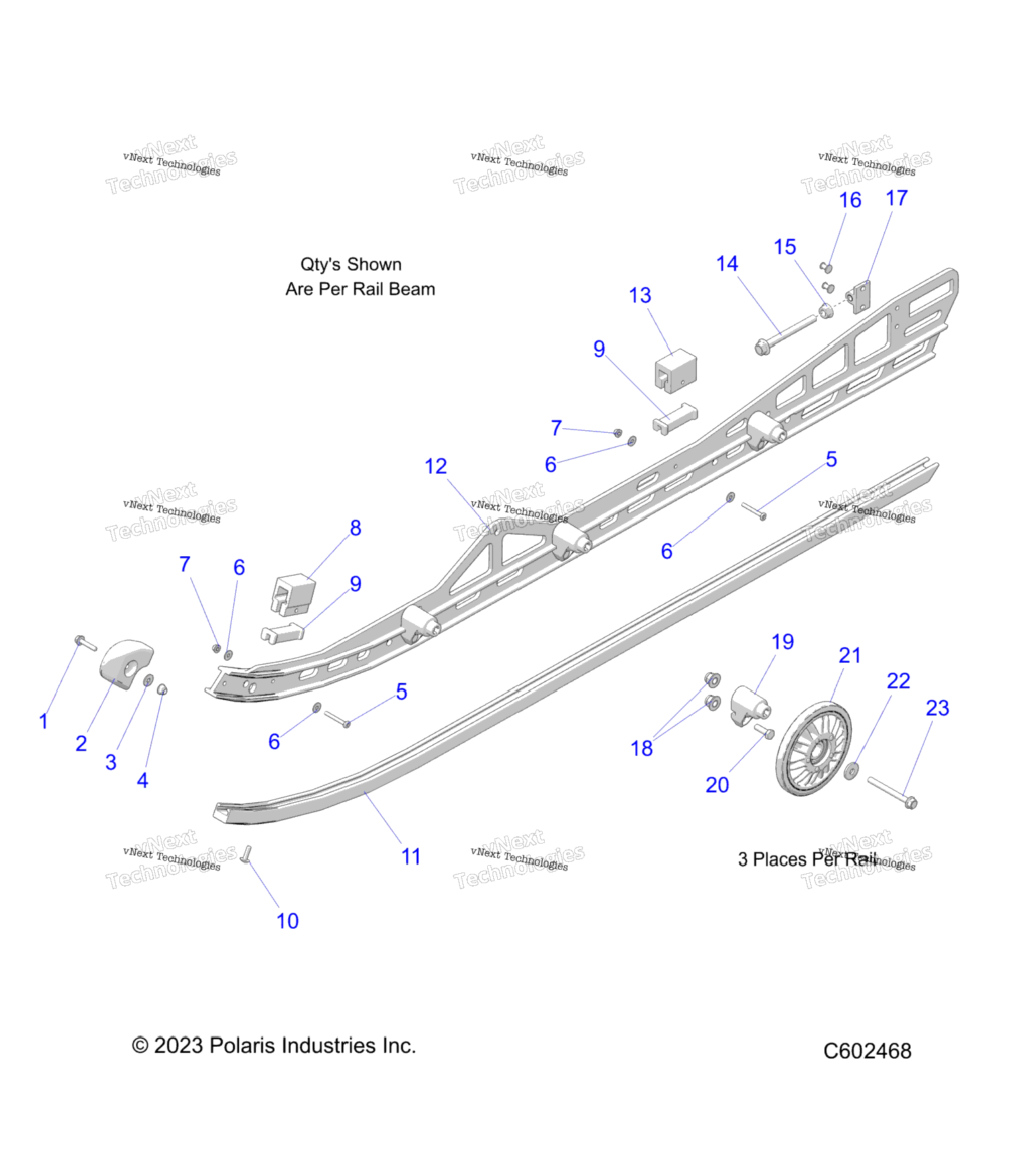 Suspension, Rail, LhRh