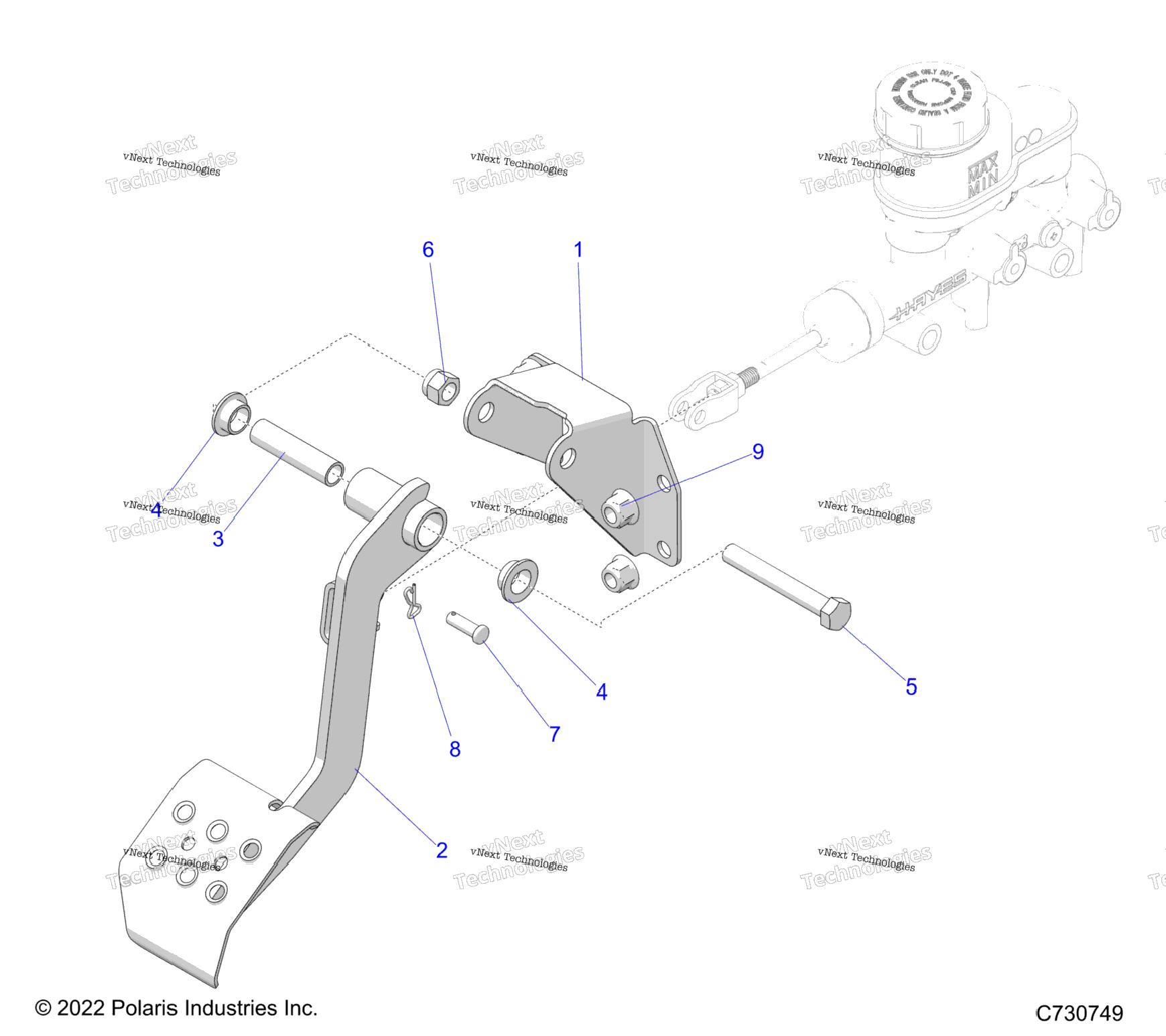 Brakes, Pedal And Master Cylinder