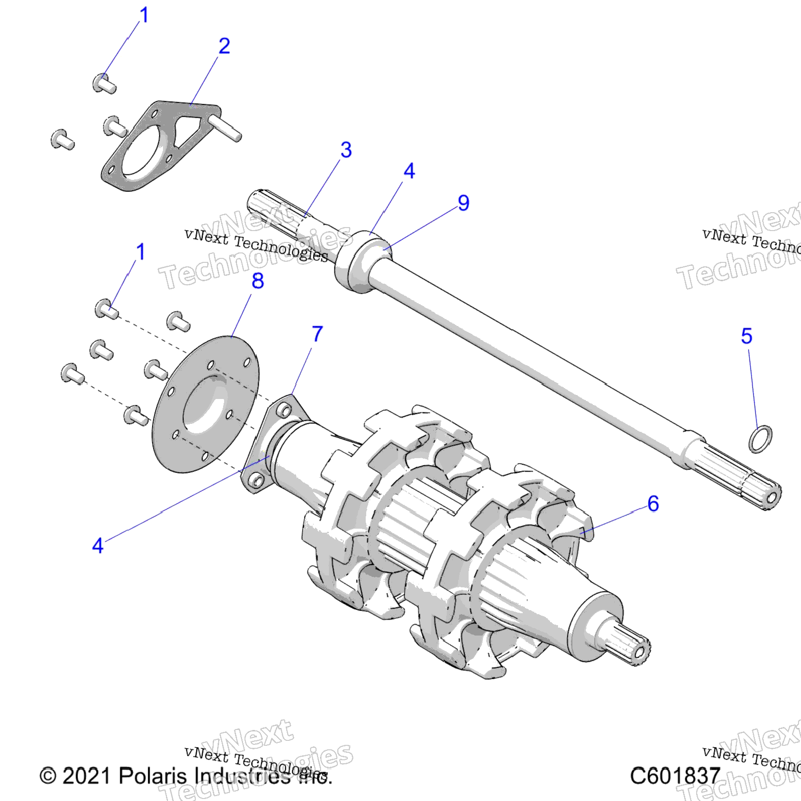 Drive Train, Jackshaft & Driveshaft