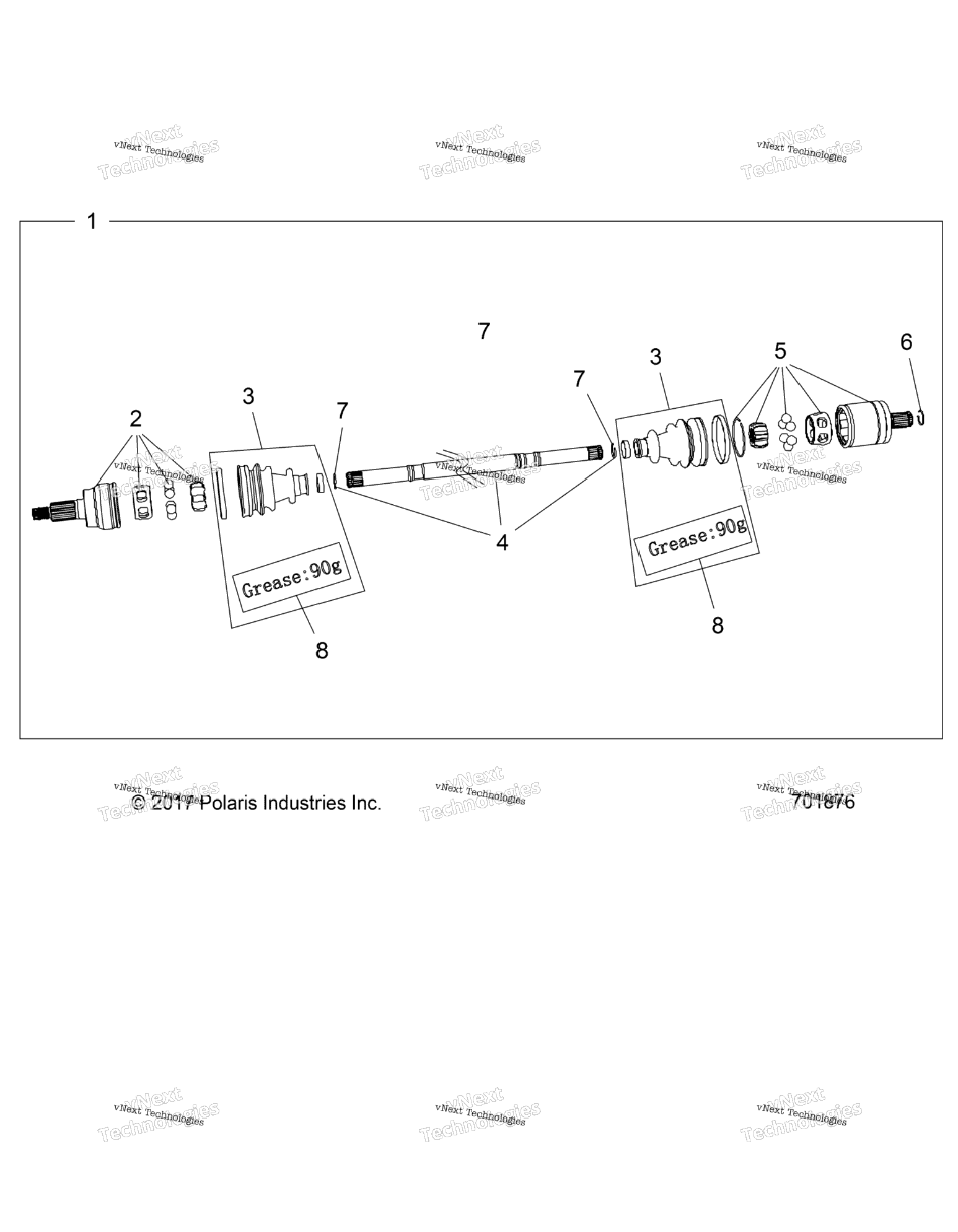 Drive Train, Front Half Shaft