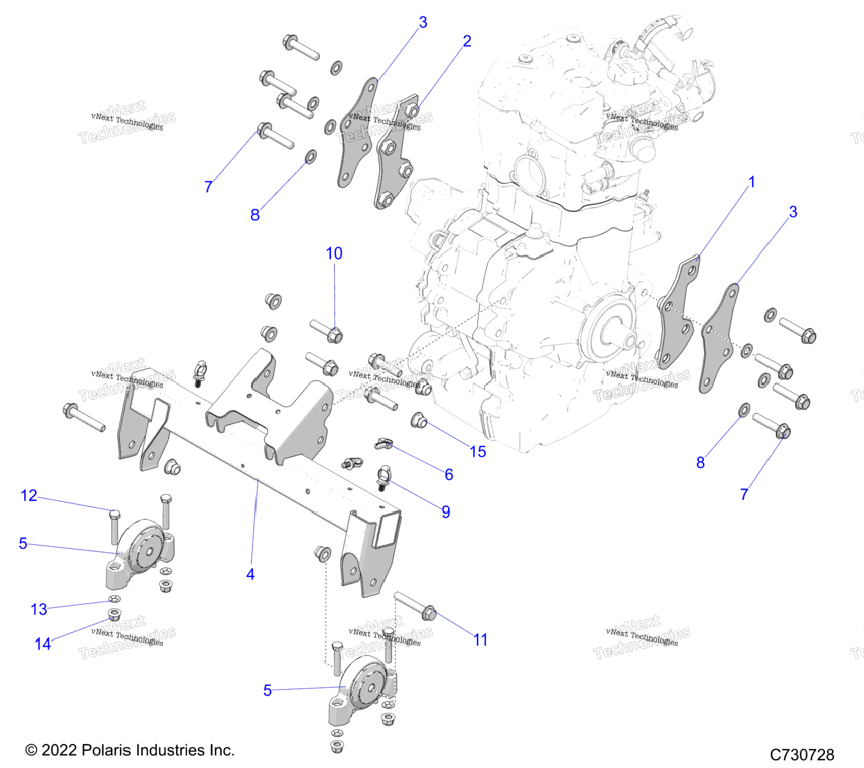 Engine, Transmission Mounting & Long Block