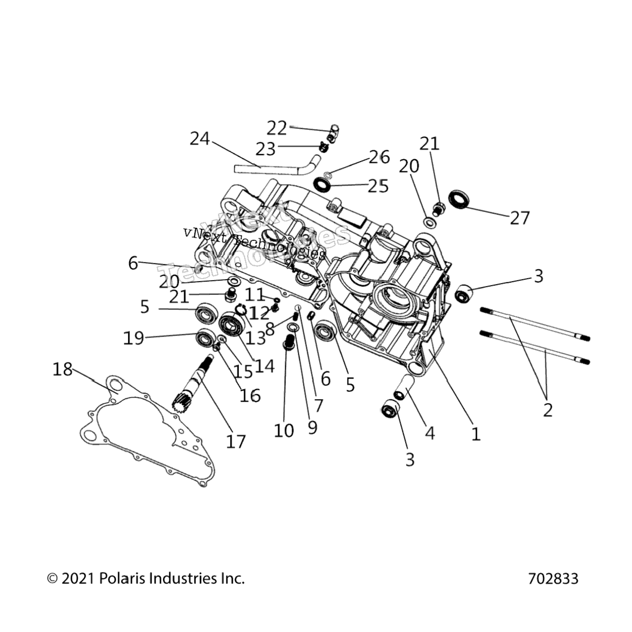 Engine, Crankcase Comp, Left